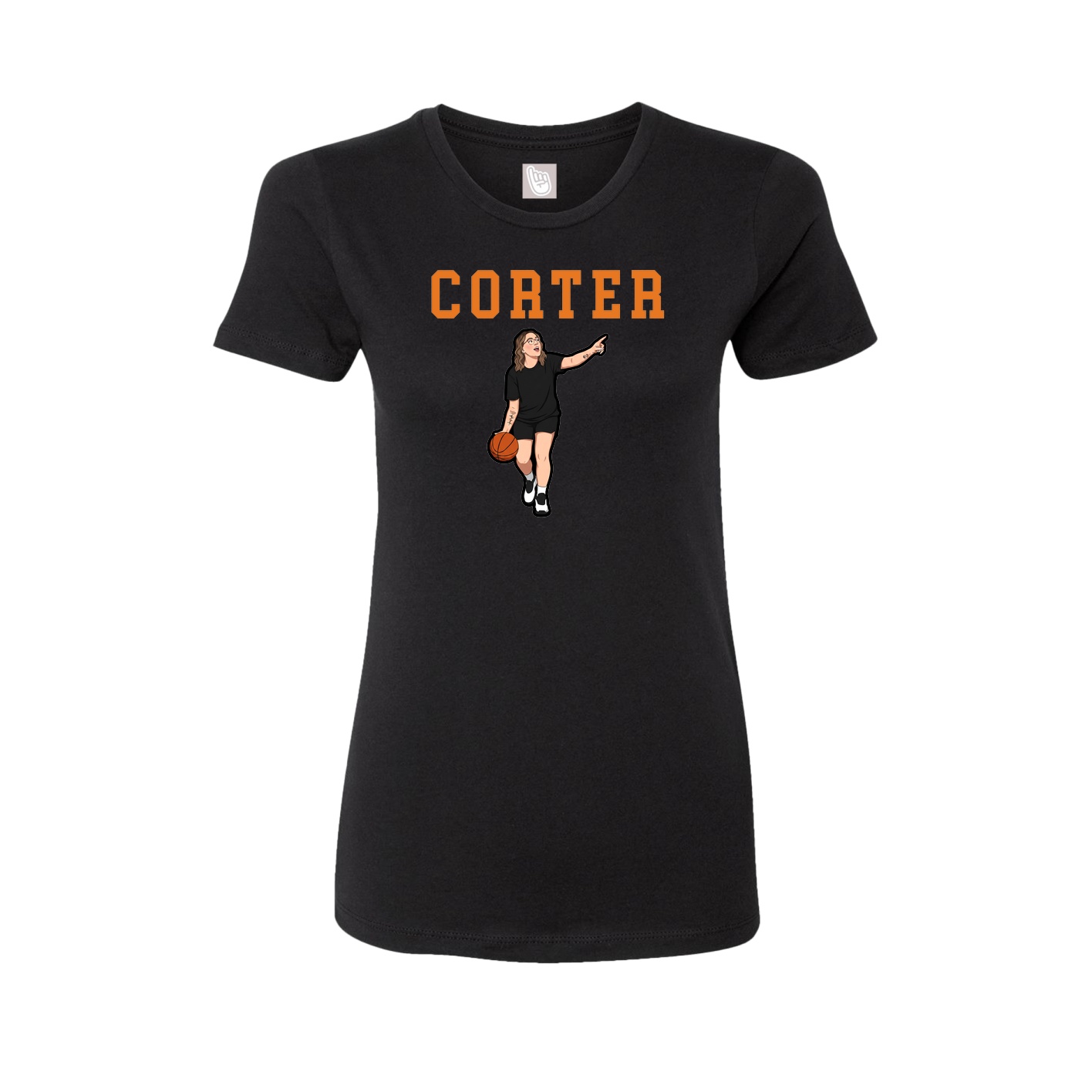 Fitted Women's Tee — Shirsey in Black