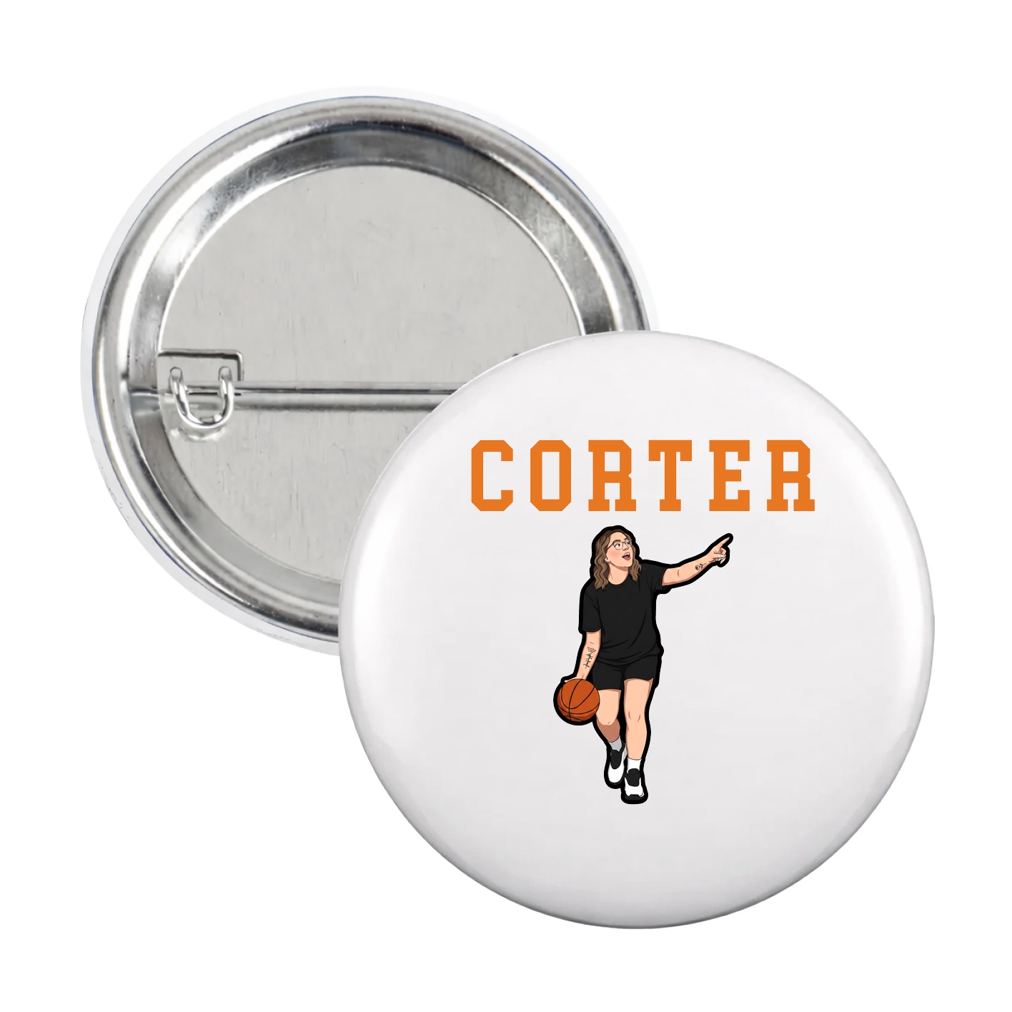 Game Day Button — Shirsey in White