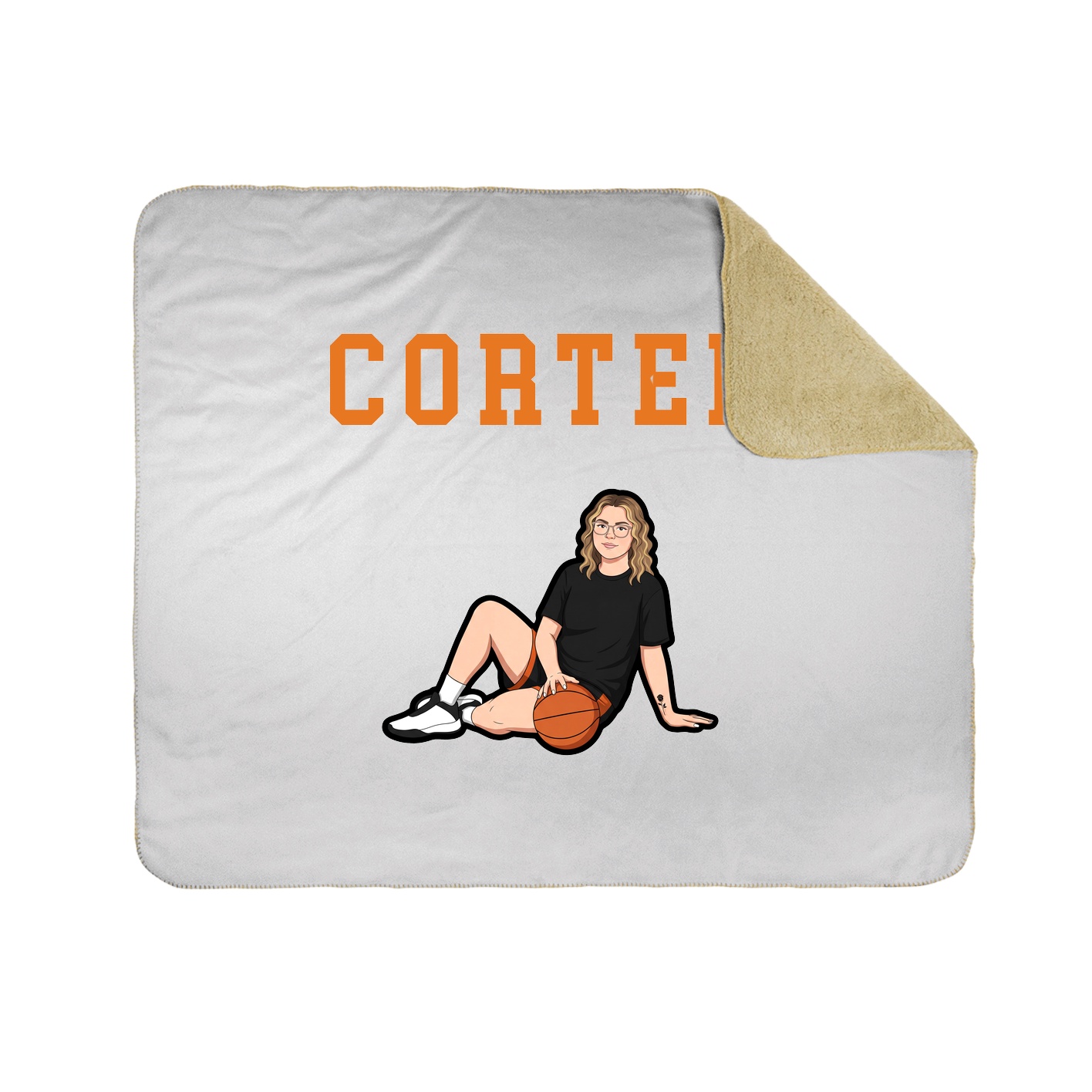 Throw Blanket — Shirsey in White