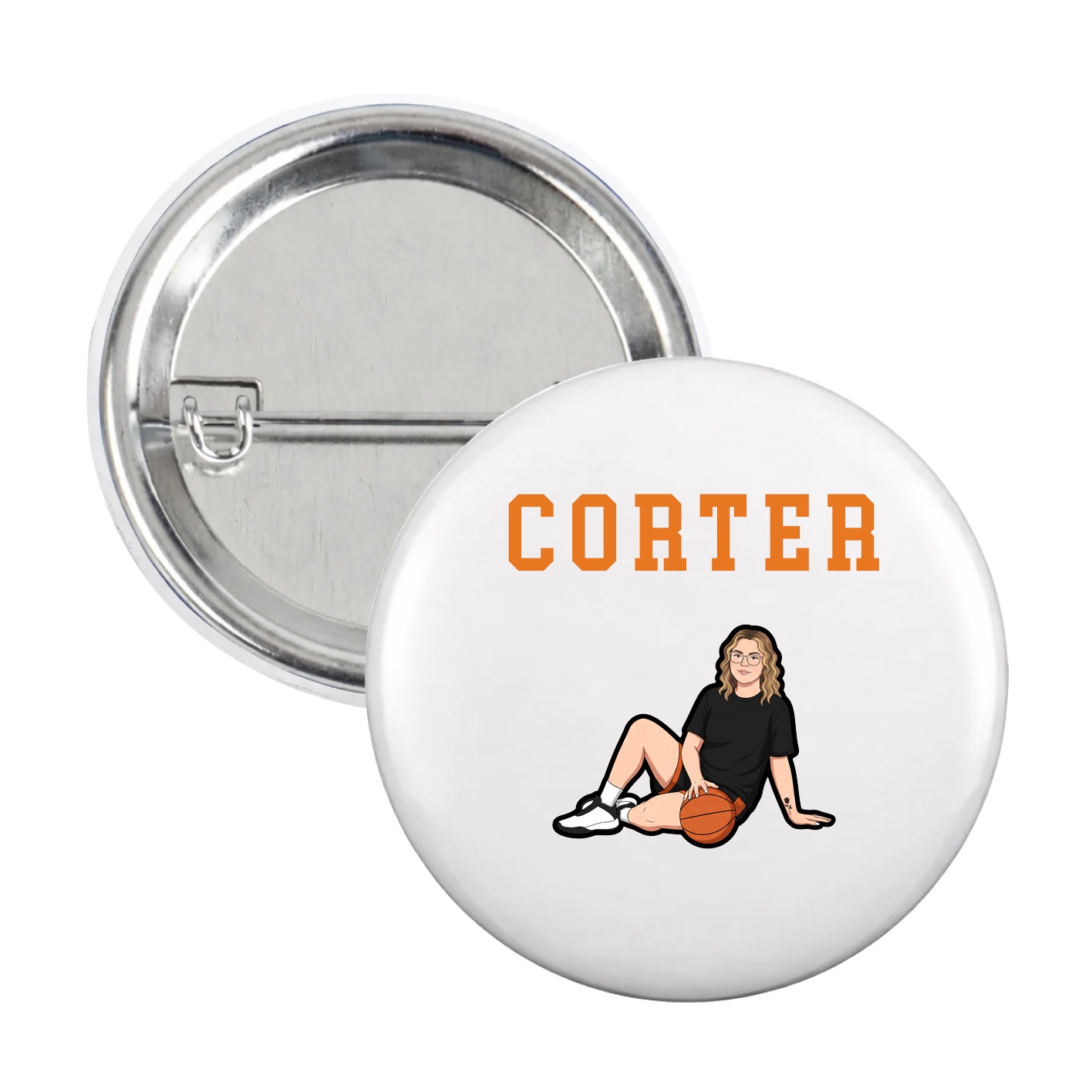 Game Day Button — Shirsey in White