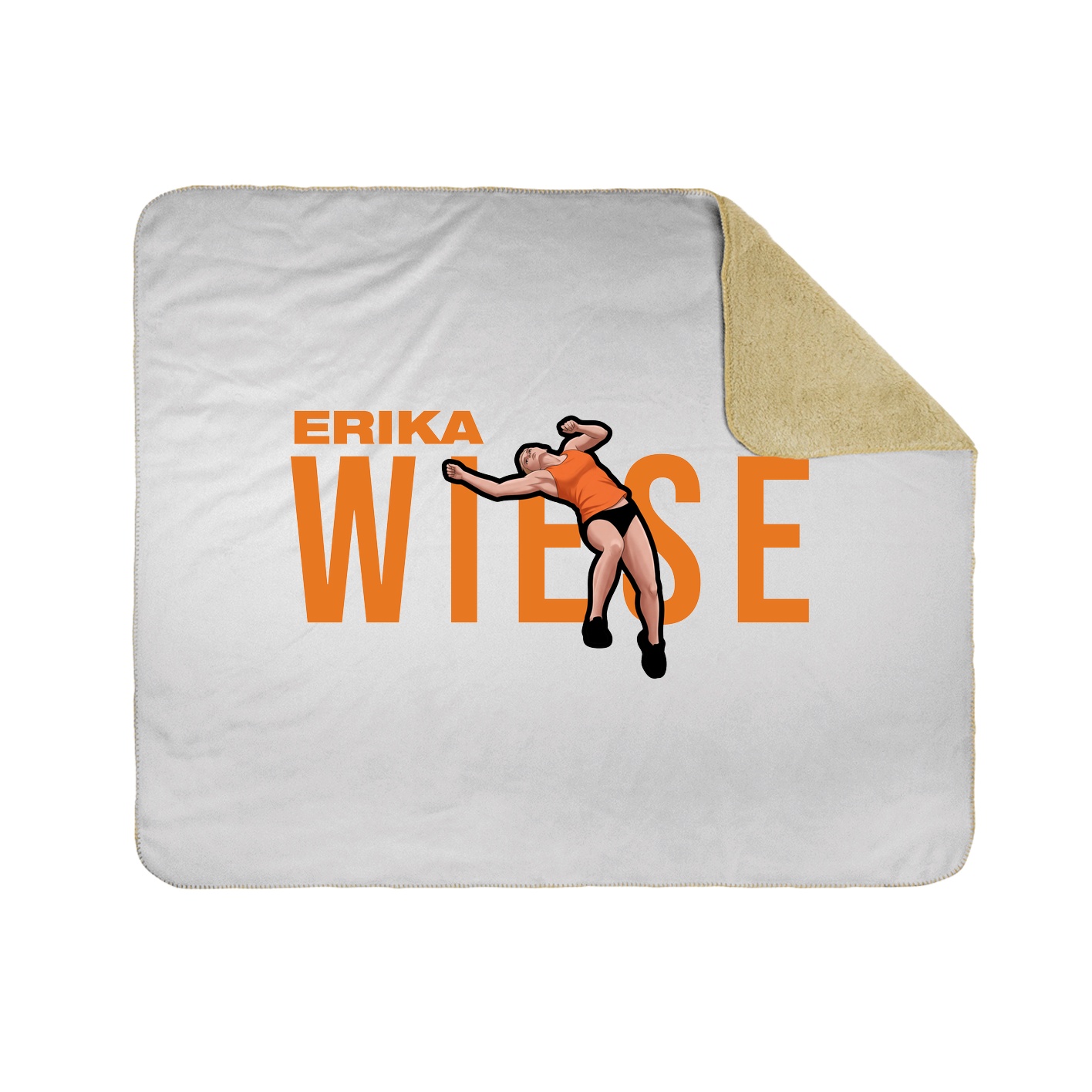 Throw Blanket — Player Name in White