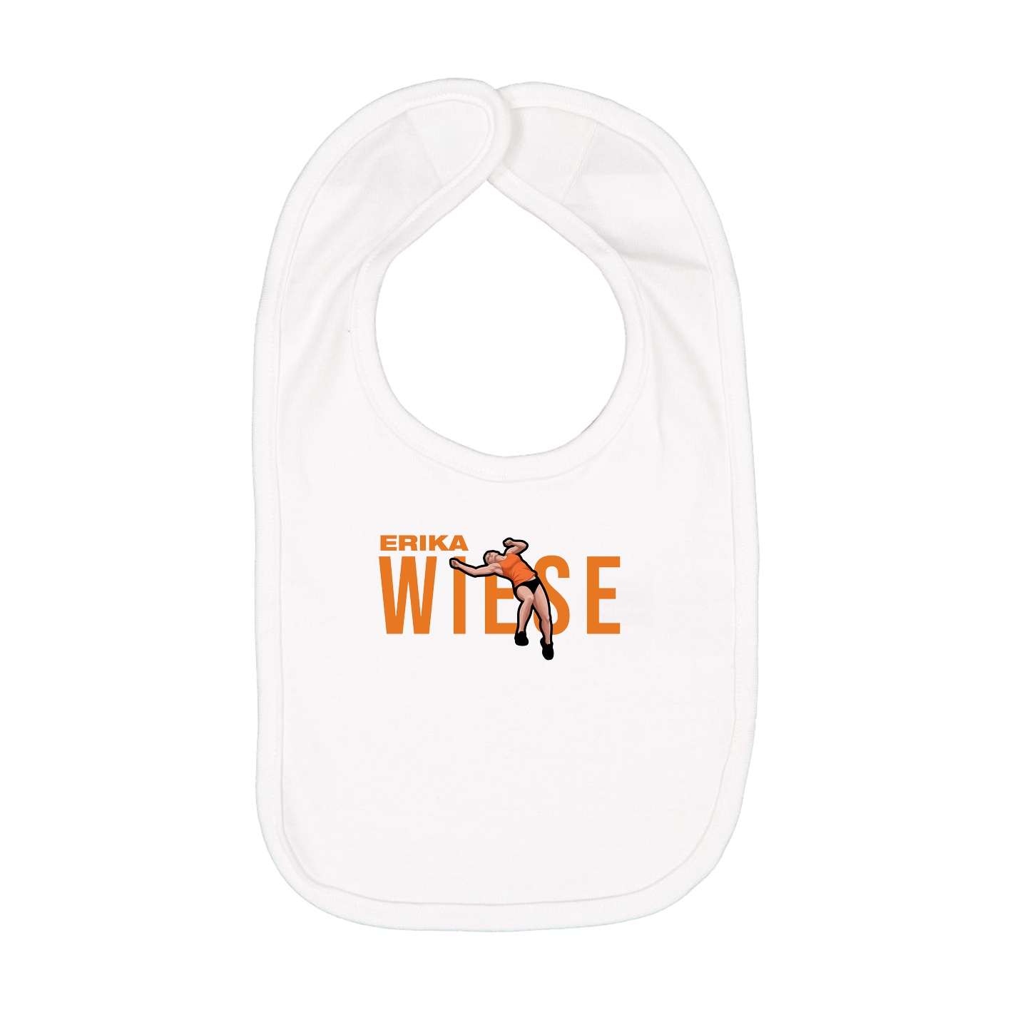 Infant Bib — Player Name in White