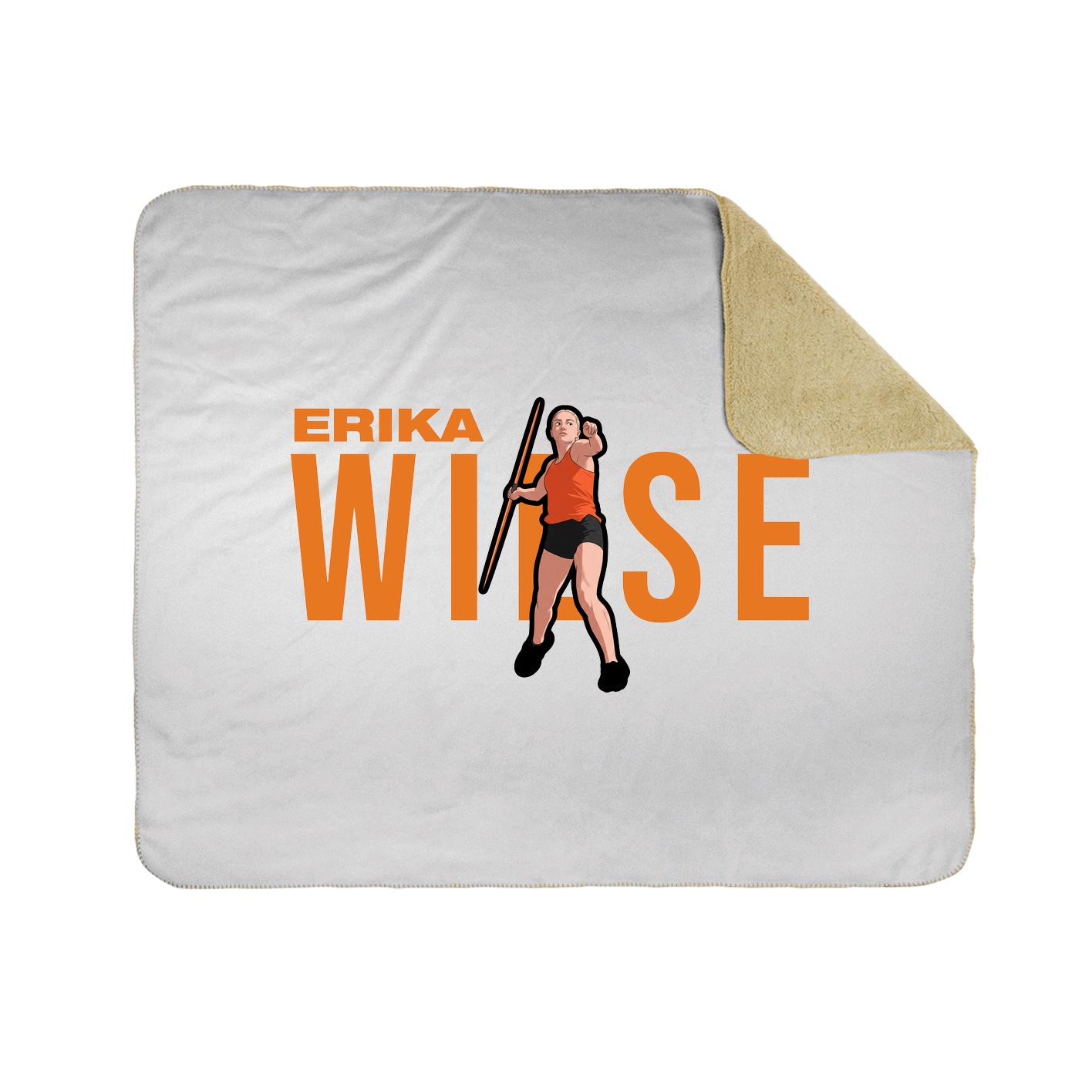 Throw Blanket — Player Name in White