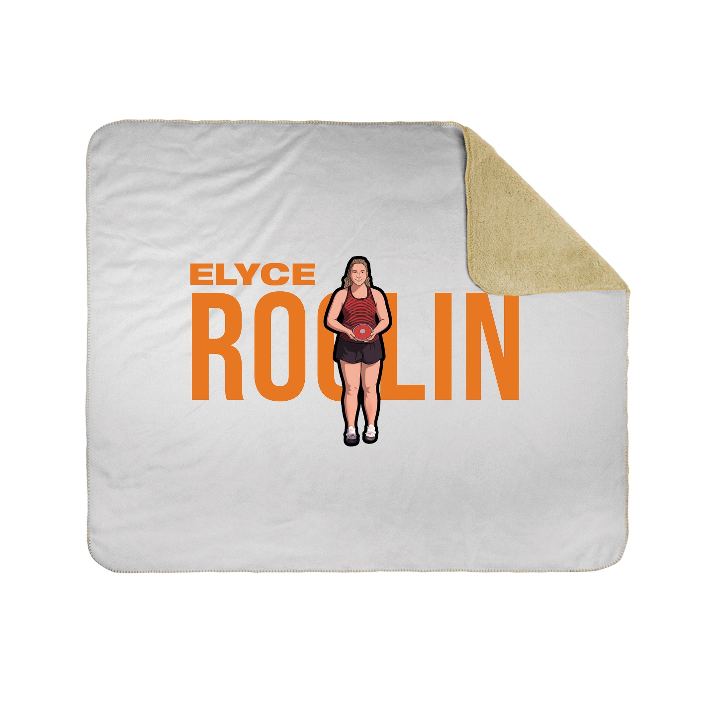 Throw Blanket — Player Name in White