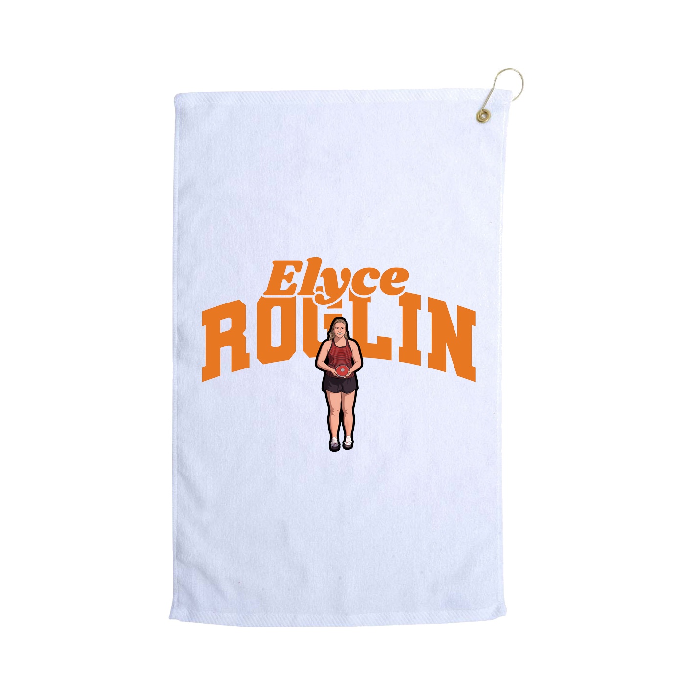 Golf Towel — Signature Arch in White
