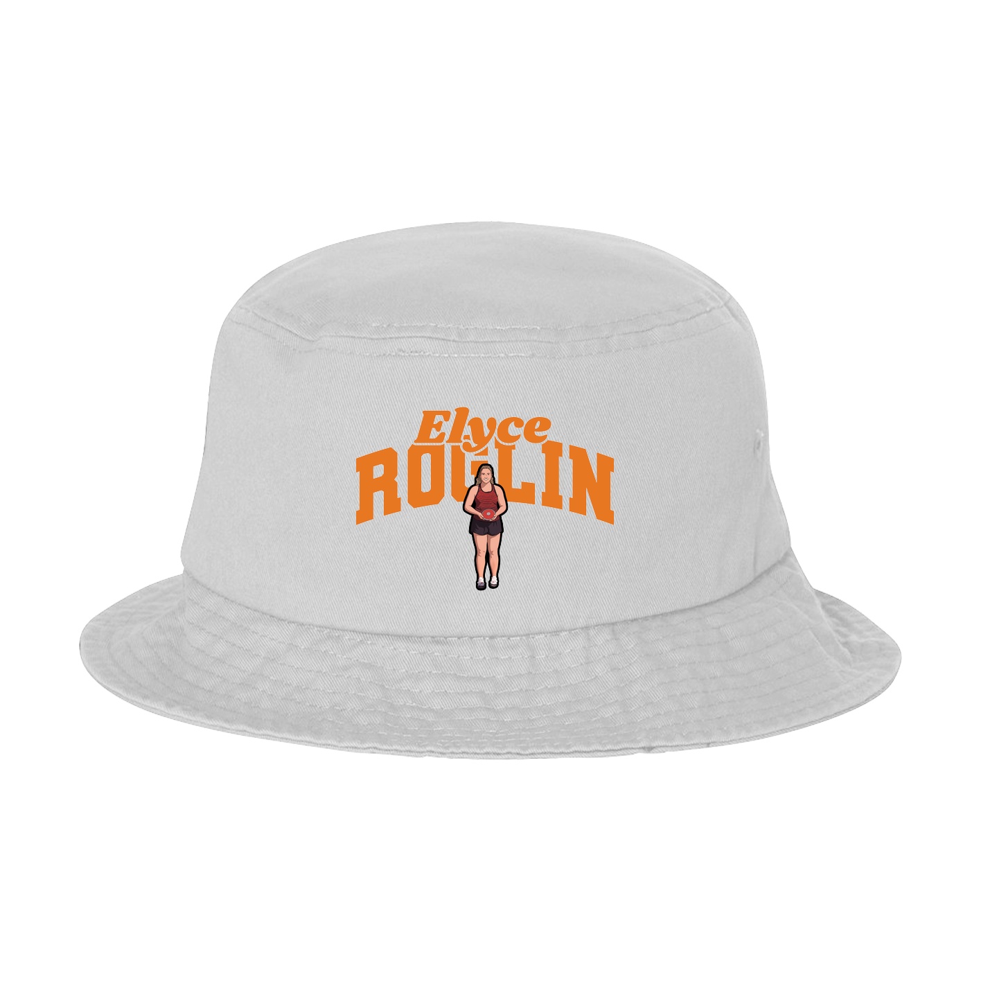 Bucket Cap — Signature Arch in White