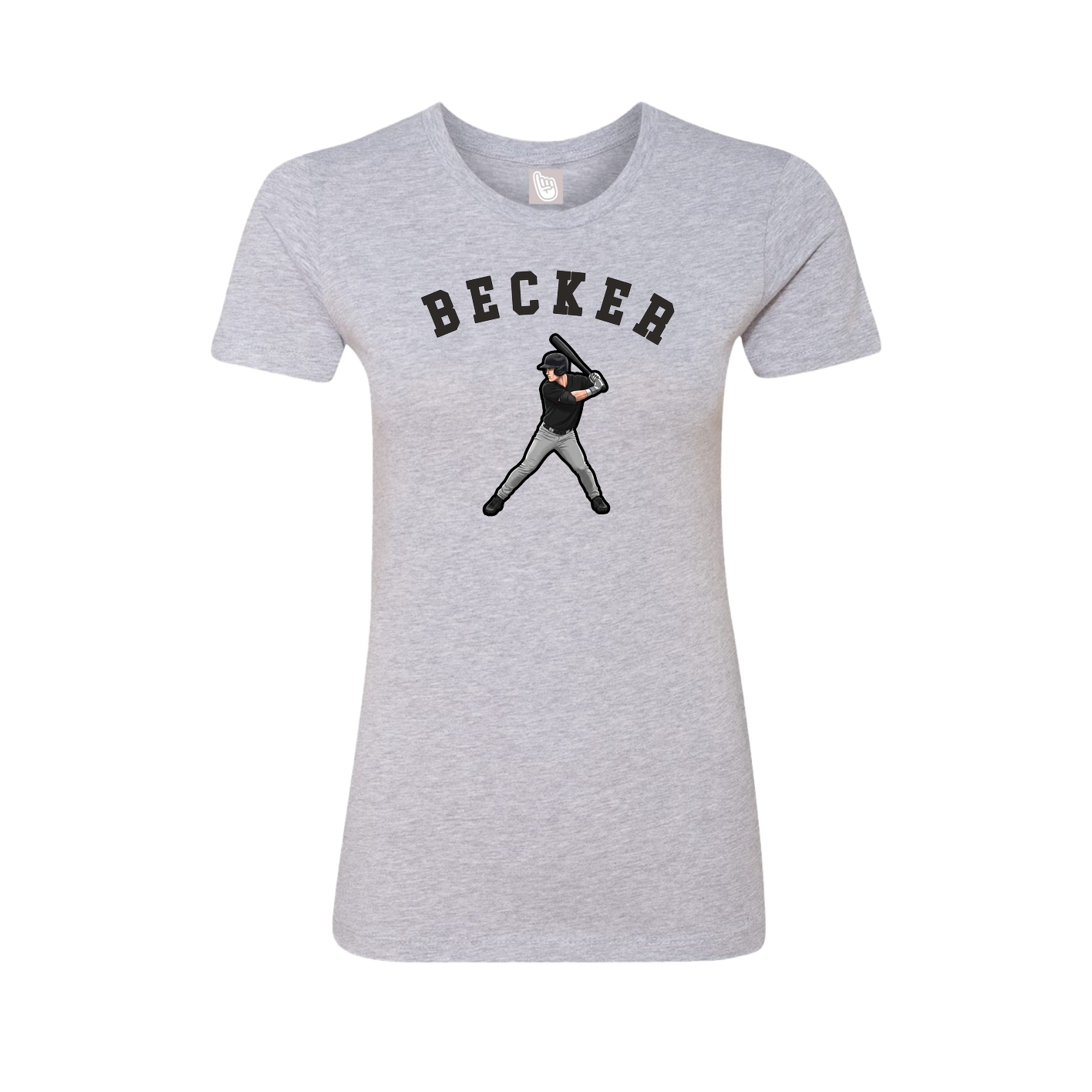 Fitted Women's Tee — Shirsey Arch in Grey