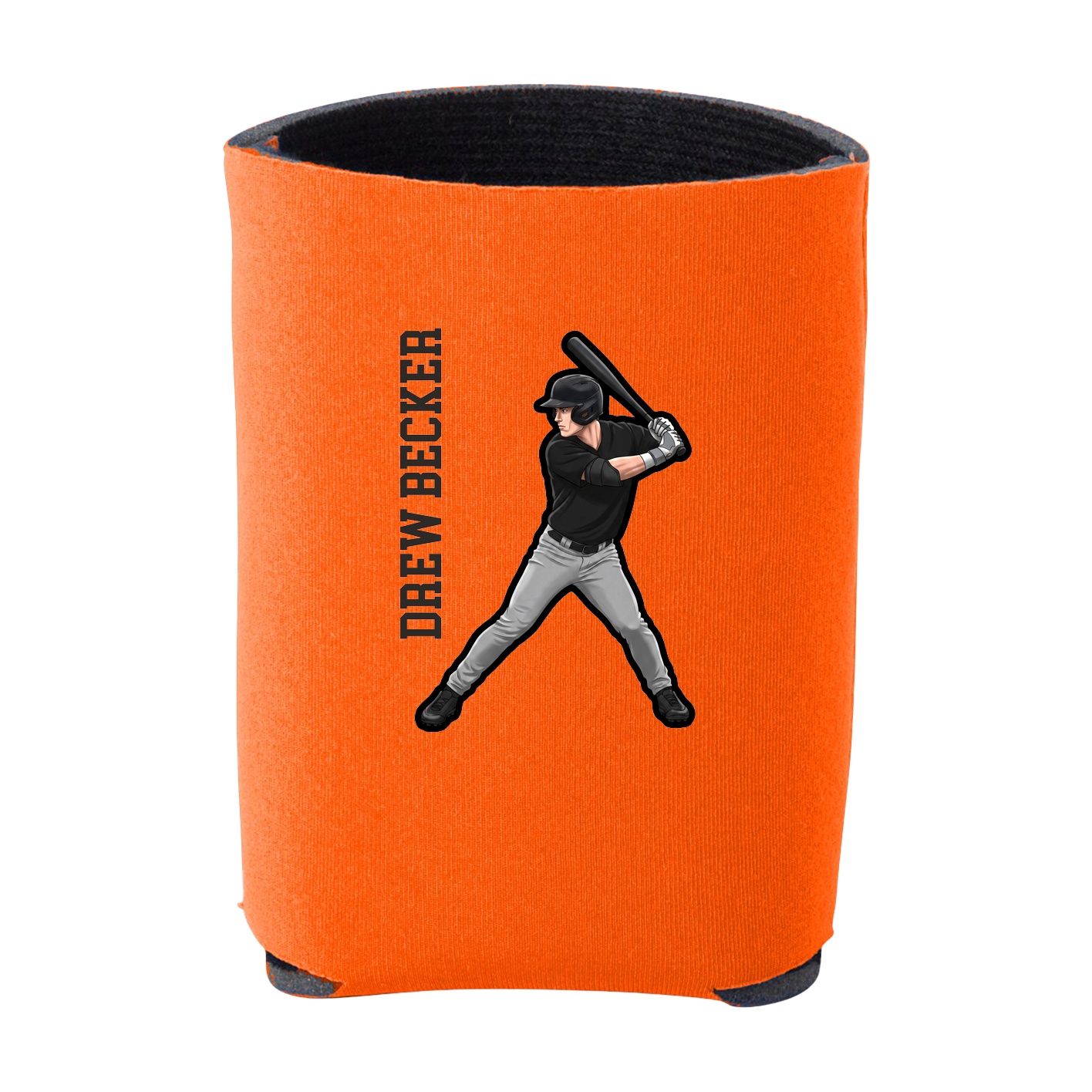 Can Holder — Name Vertical in Orange