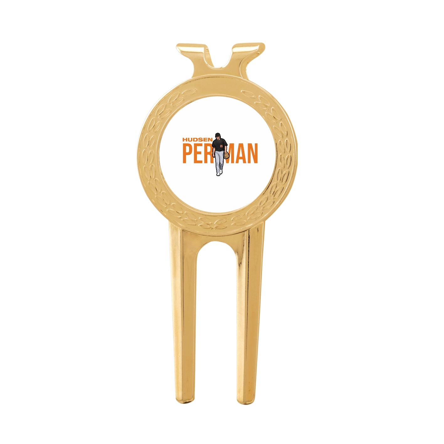 Divot Tool with Ball Marker — Player Name in Classic