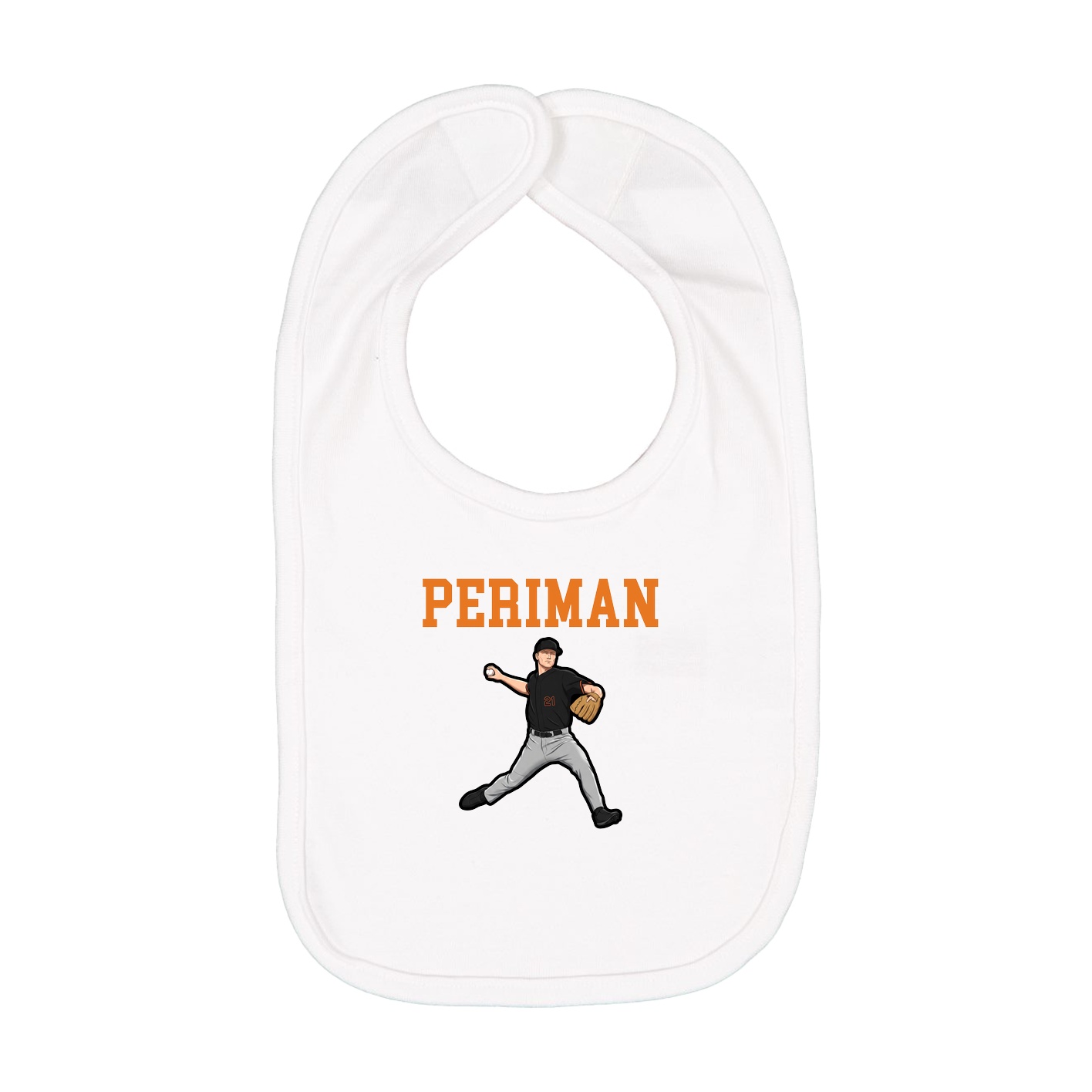 Infant Bib — Shirsey in White
