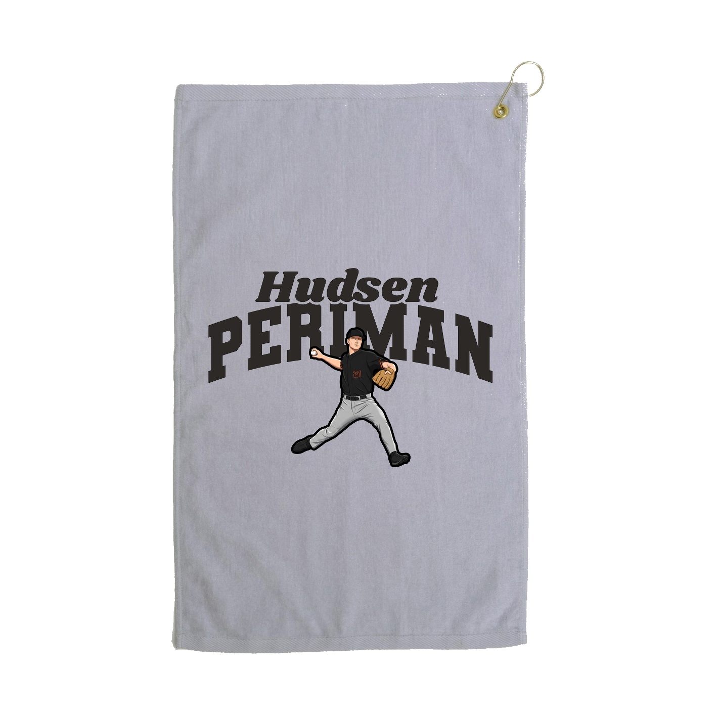 Golf Towel — Signature Arch in Grey