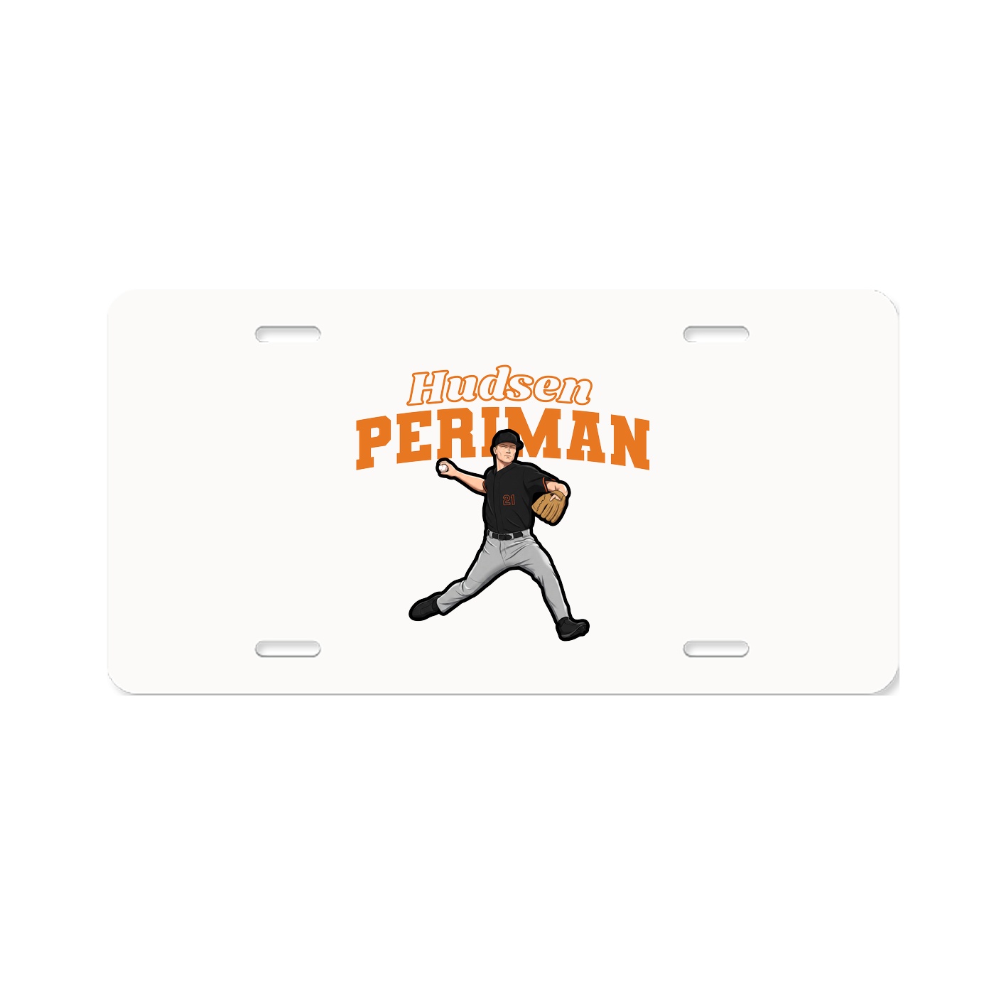 License Plate — Name Arch in Classic