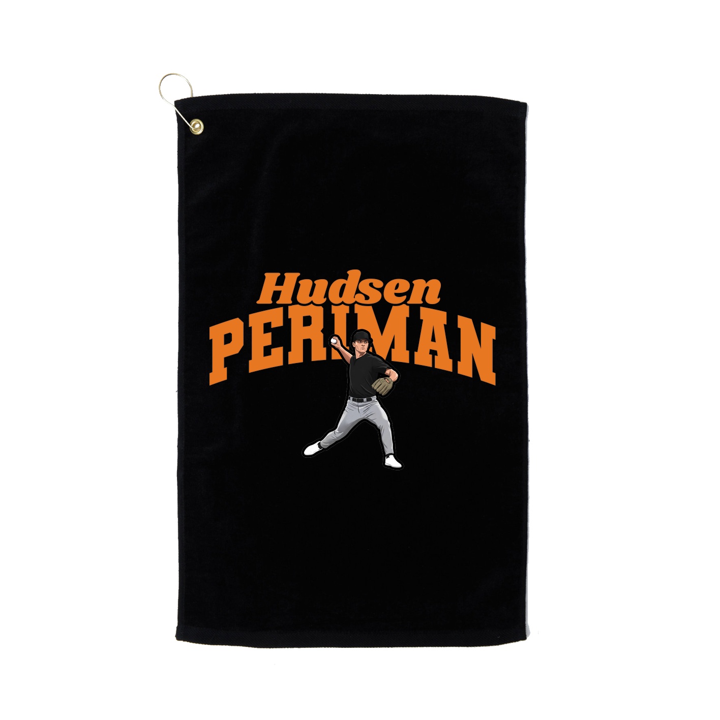 Golf Towel — Signature Arch in Black