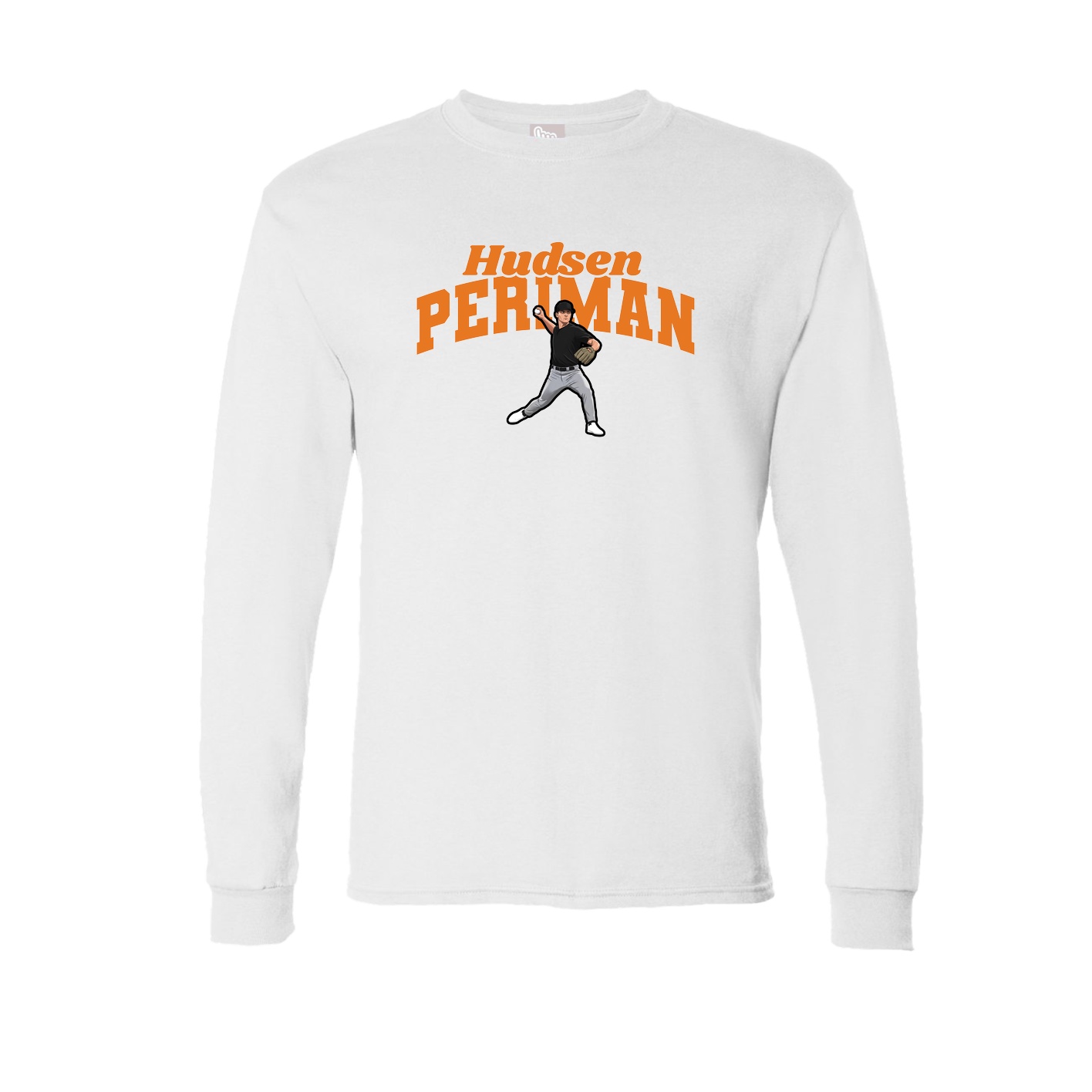 Long Sleeve Tee — Signature Arch in White