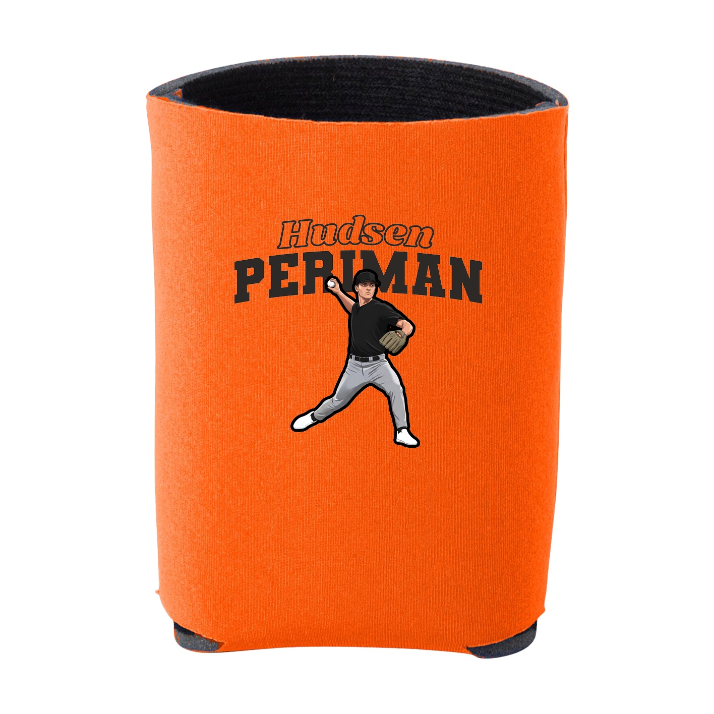 Can Holder — Name Arch in Orange