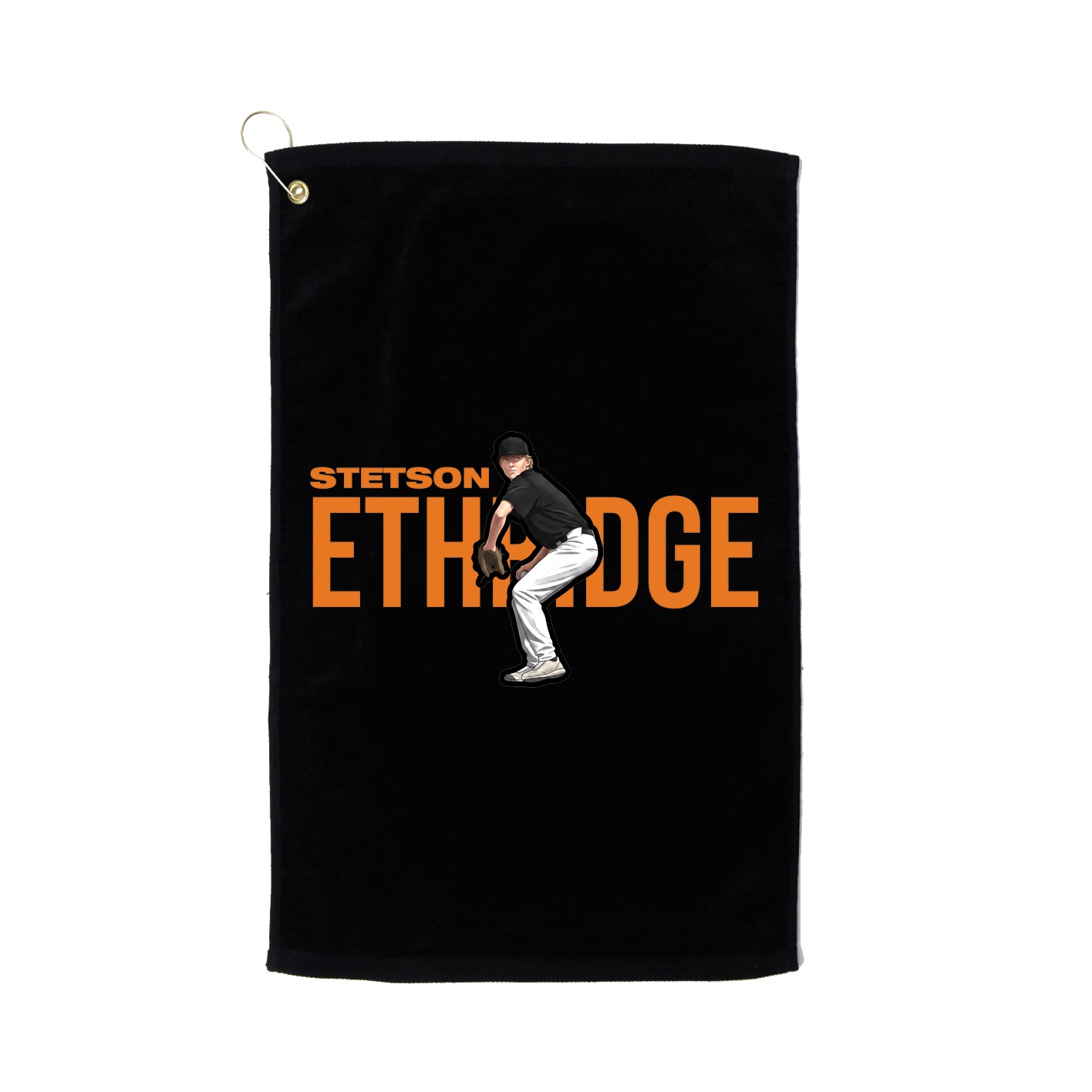 Golf Towel — Player Name in Black