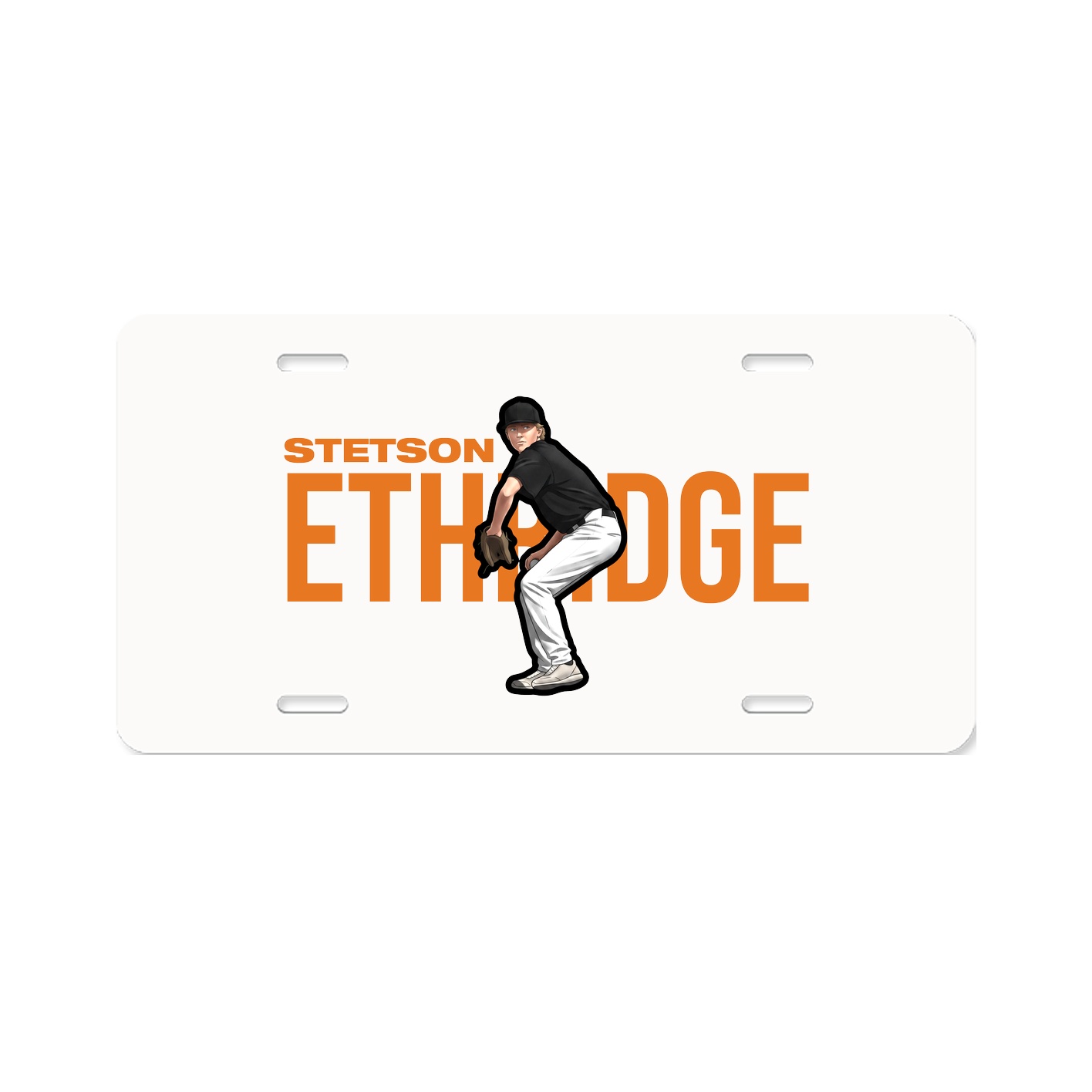 License Plate — Player Name in Classic