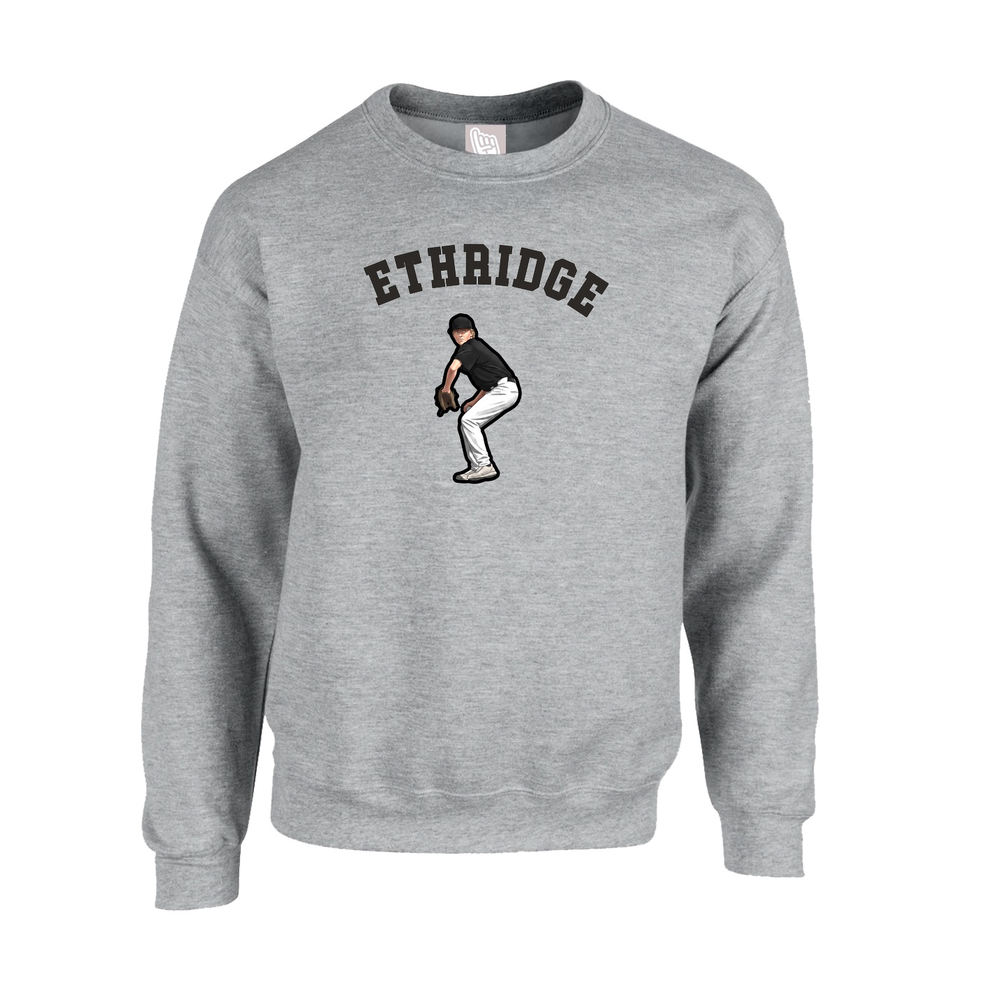 Fleece Crew — Shirsey Arch in Grey