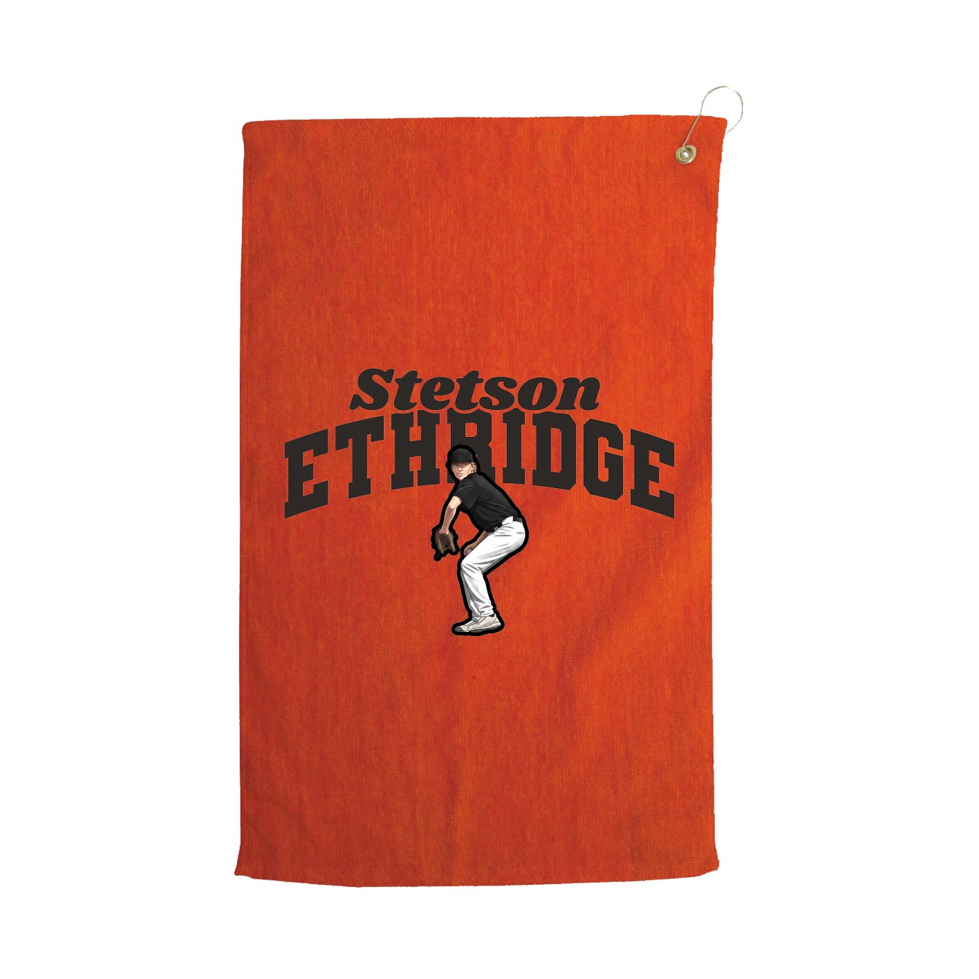 Golf Towel — Signature Arch in Orange