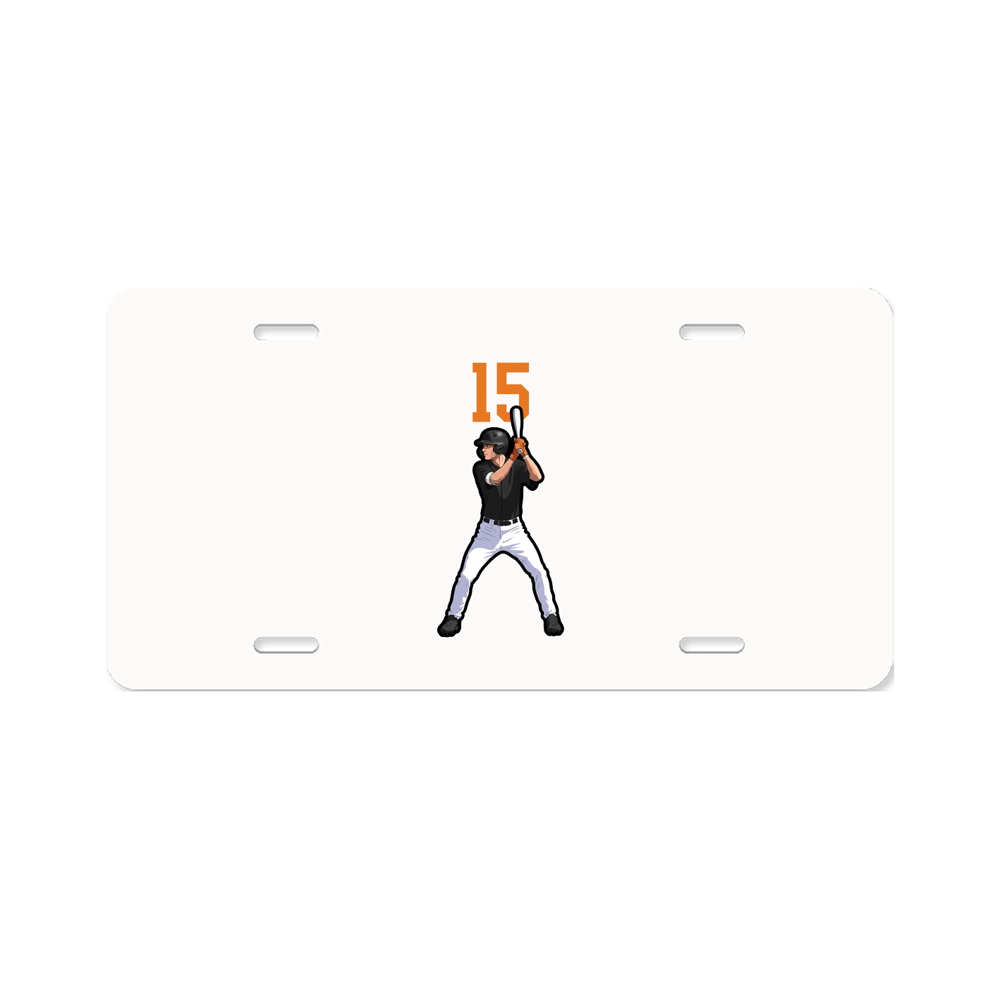 License Plate — Number Top in Classic