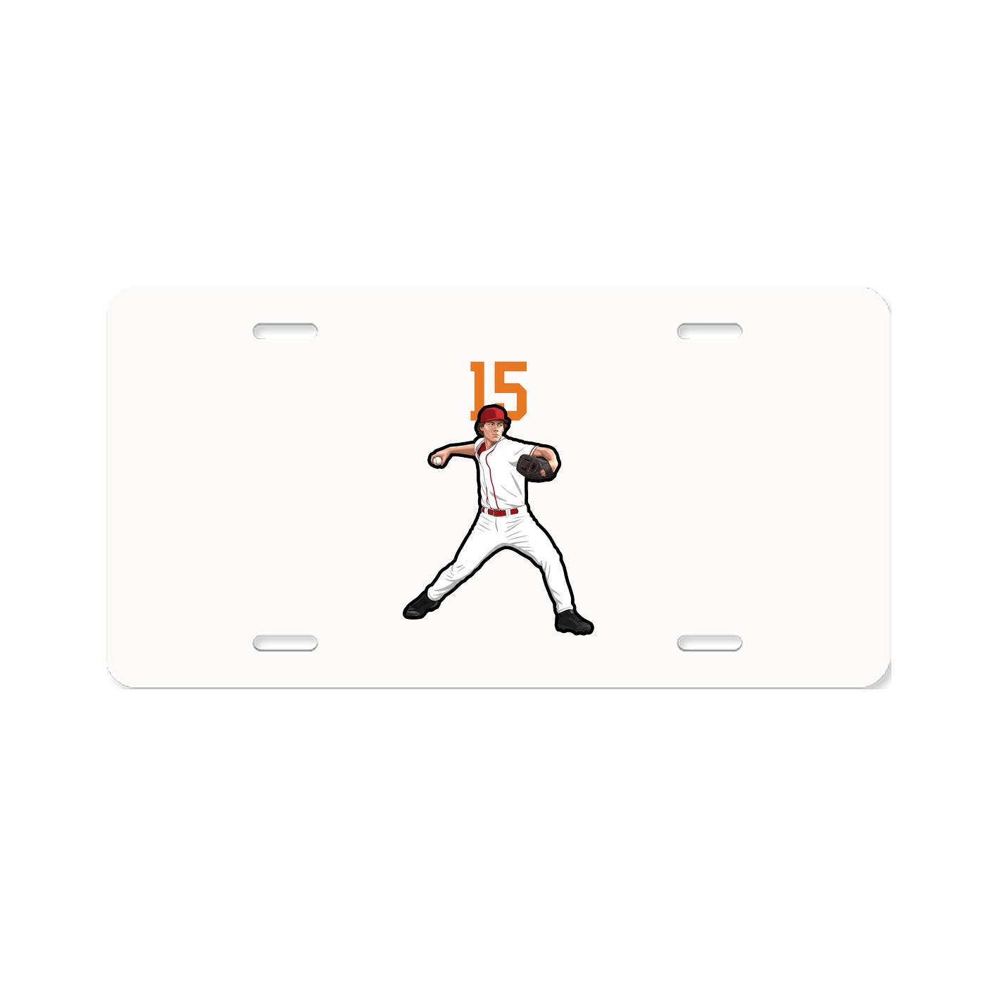 License Plate — Number Top in Classic