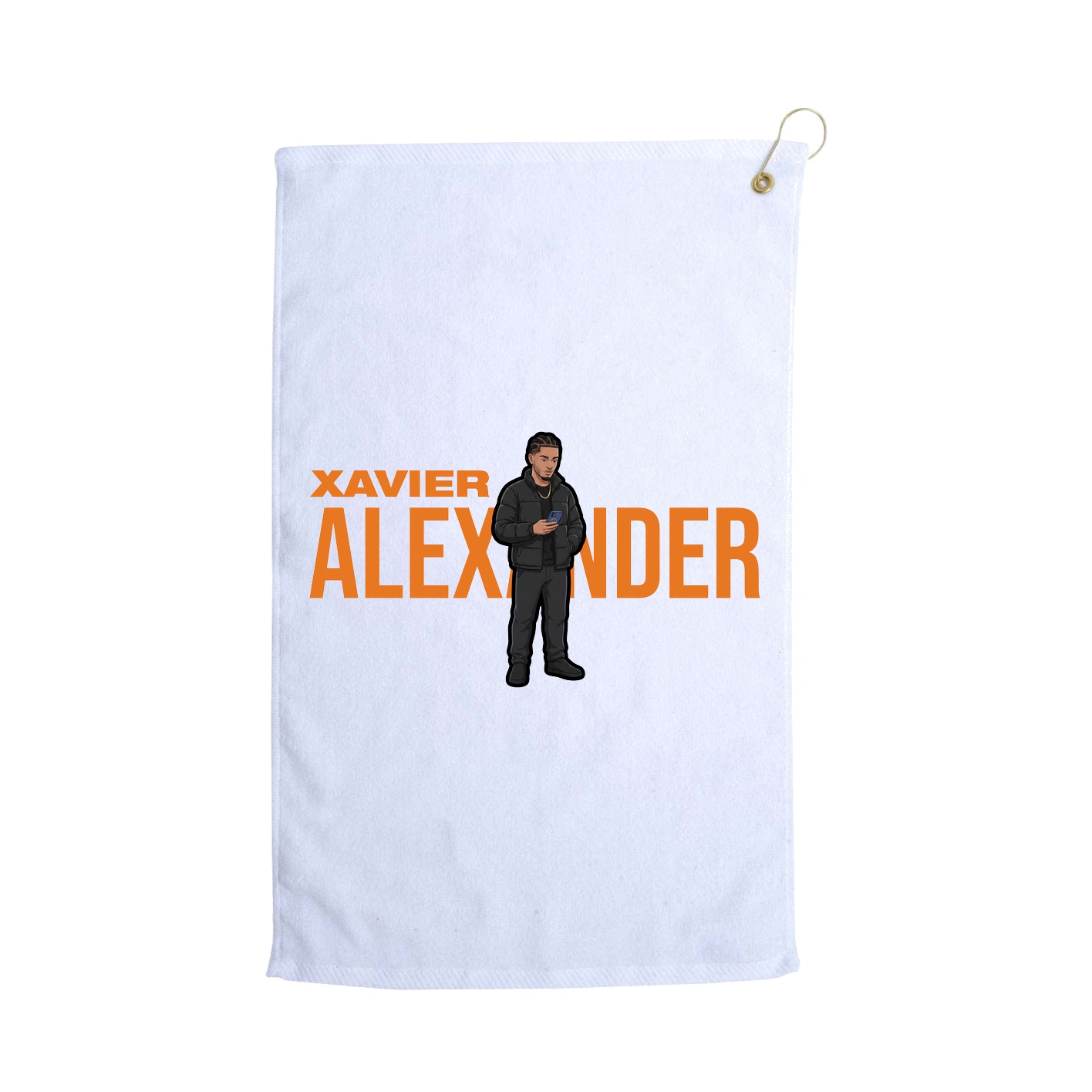 Golf Towel — Player Name in White