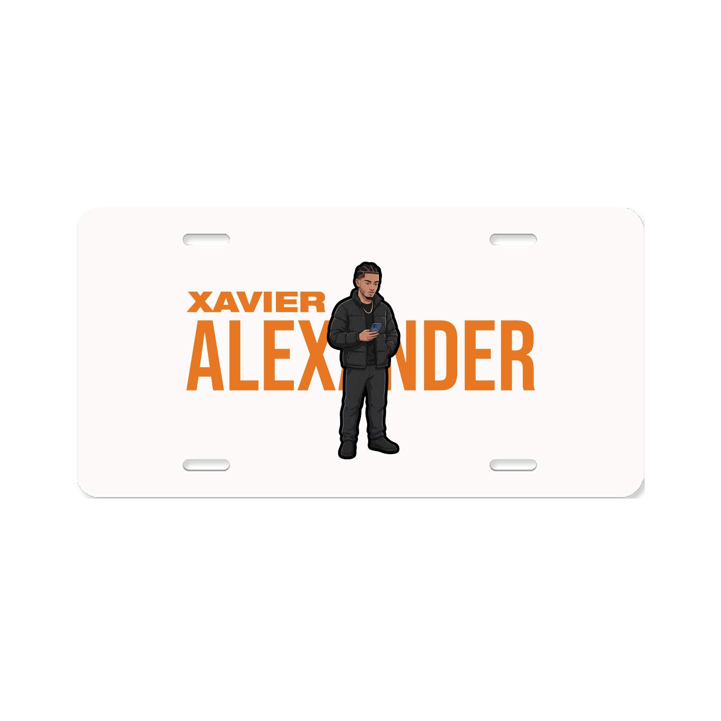 License Plate — Player Name in Classic