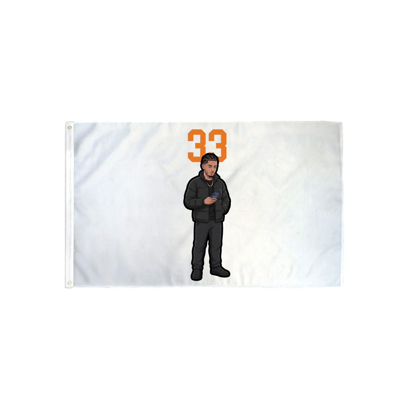3x5 Flag — Number Top in Classic