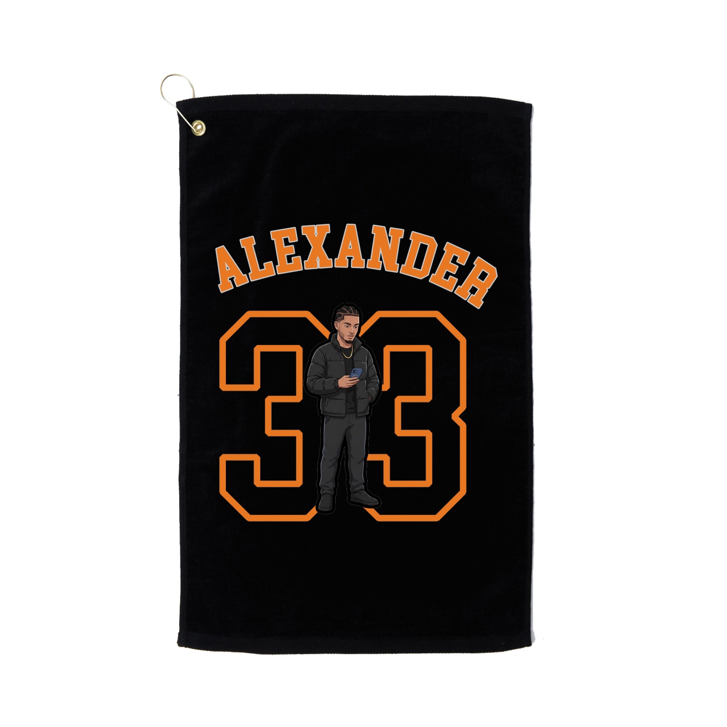 Golf Towel — Shirsey Arch in Black