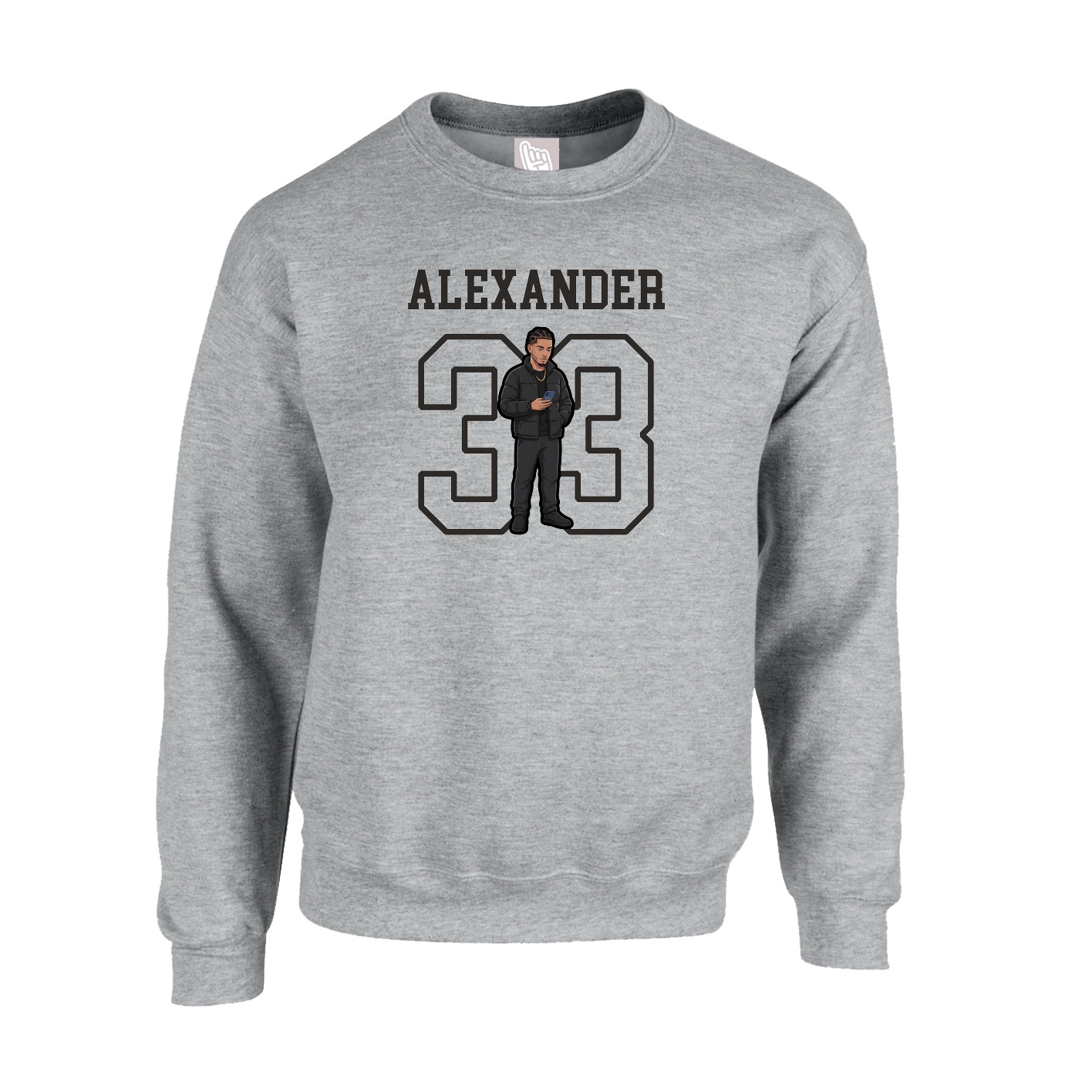 Fleece Crew — Shirsey in Grey