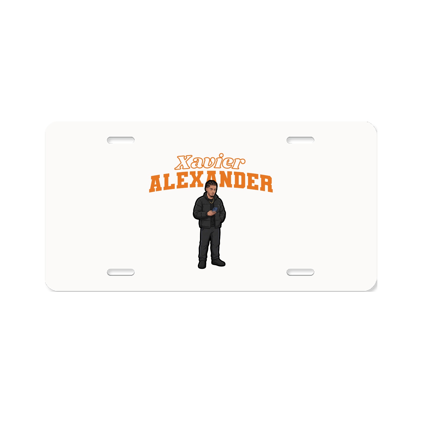 License Plate — Name Arch in Classic