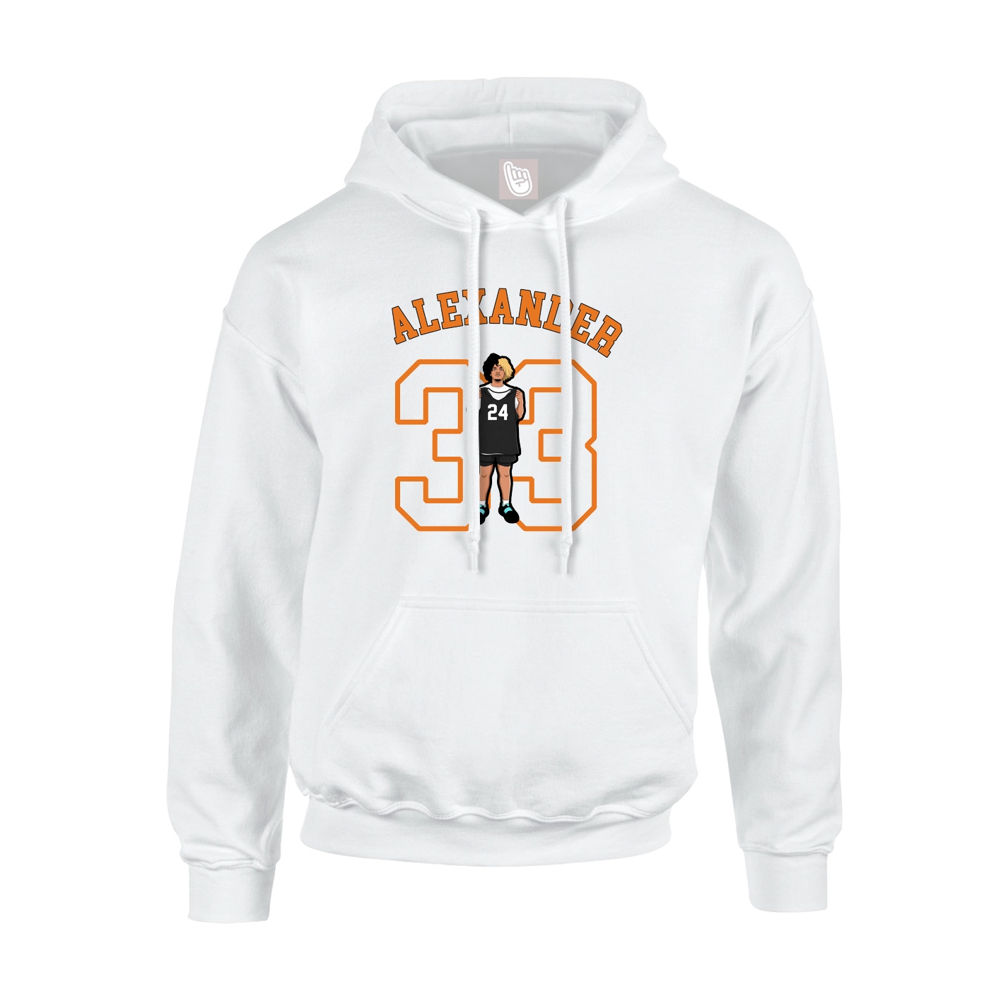 Youth Hoodie — Shirsey Arch in White