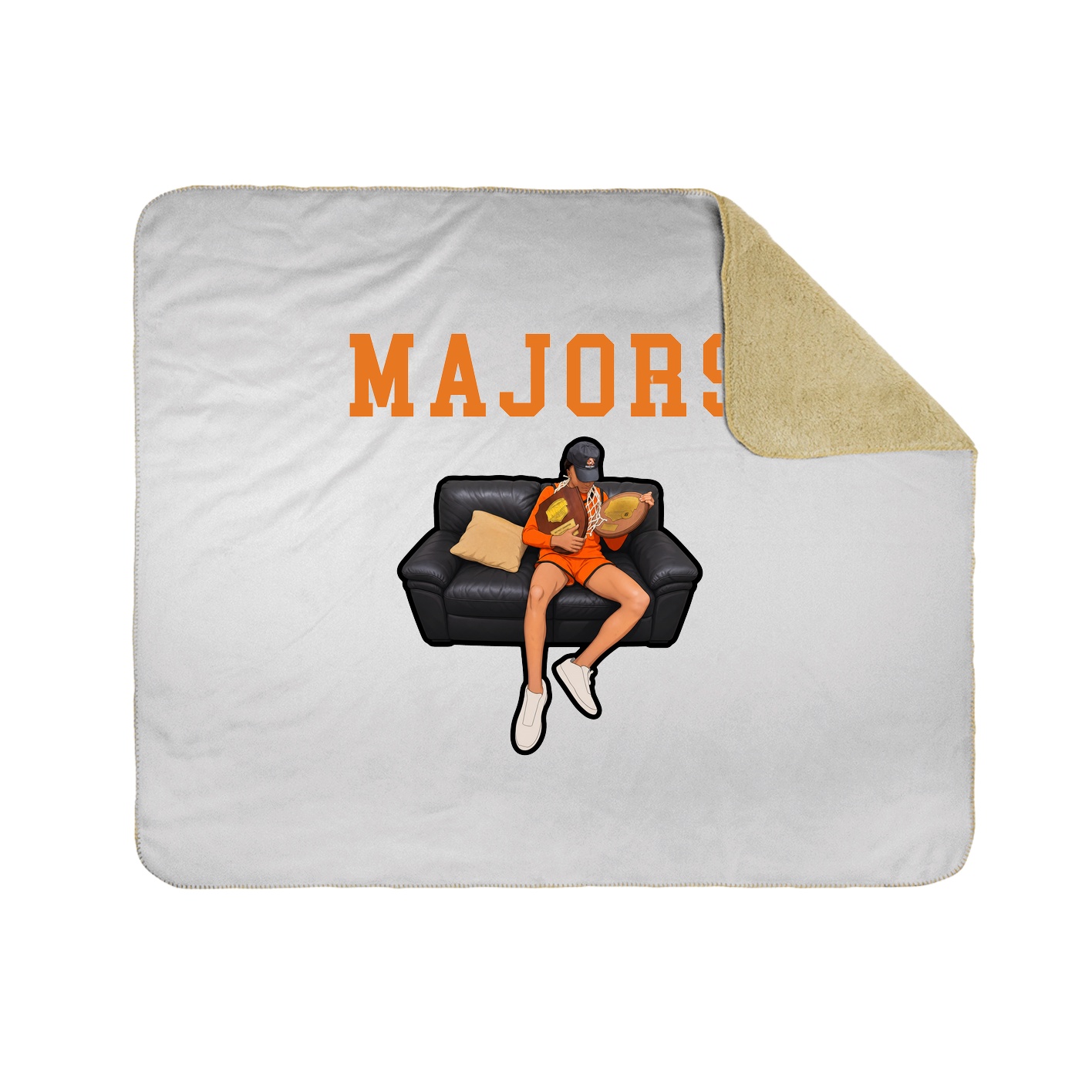 Throw Blanket — Shirsey in White