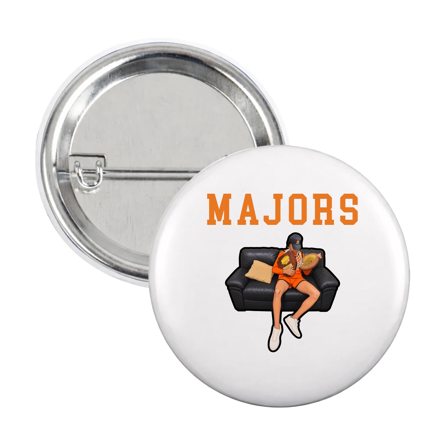 Game Day Button — Shirsey in White