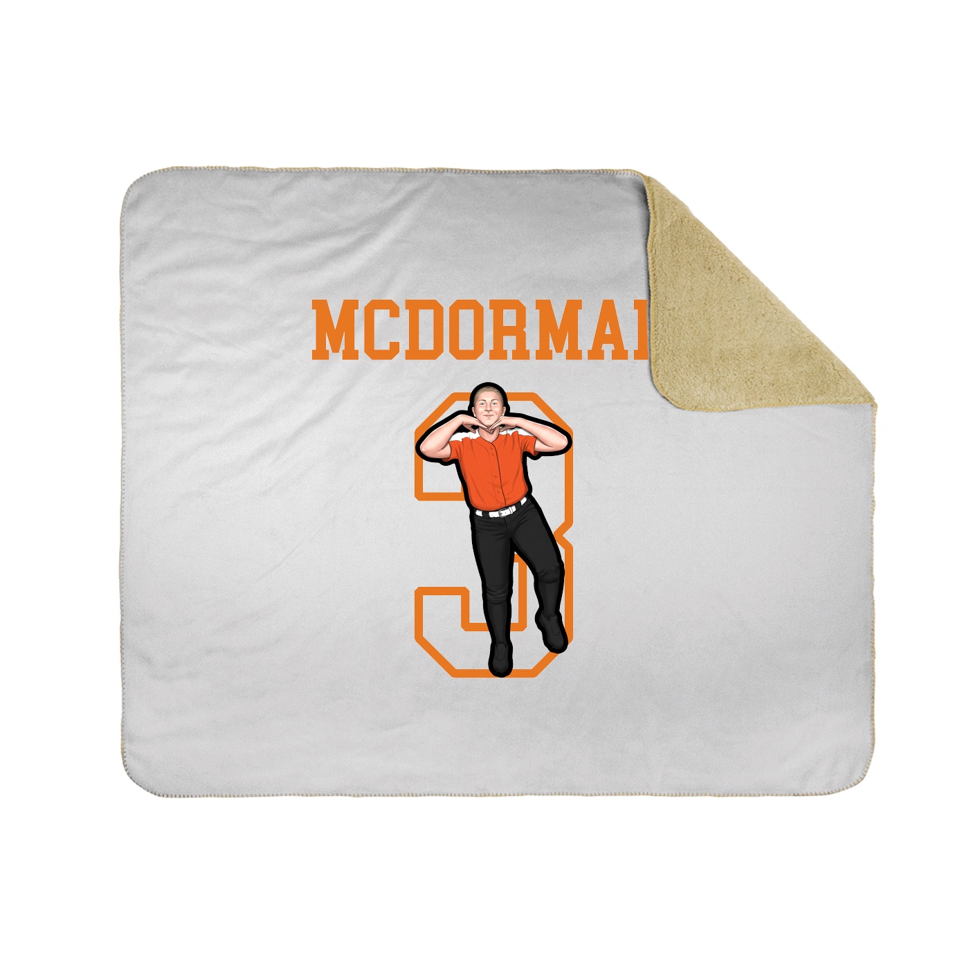 Throw Blanket — Shirsey in White