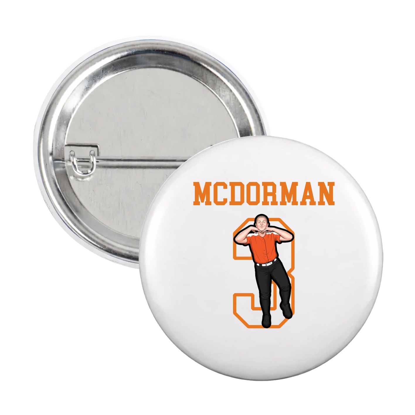 Game Day Button — Shirsey in White