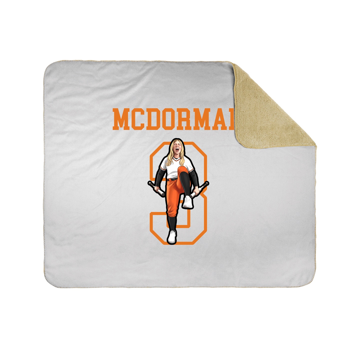 Throw Blanket — Shirsey in White
