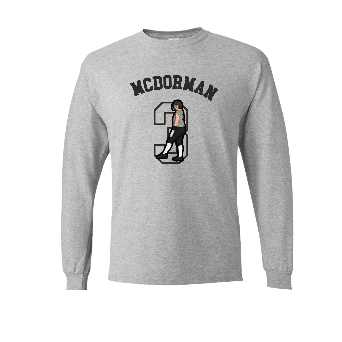 Long Sleeve Tee — Shirsey Arch in Grey