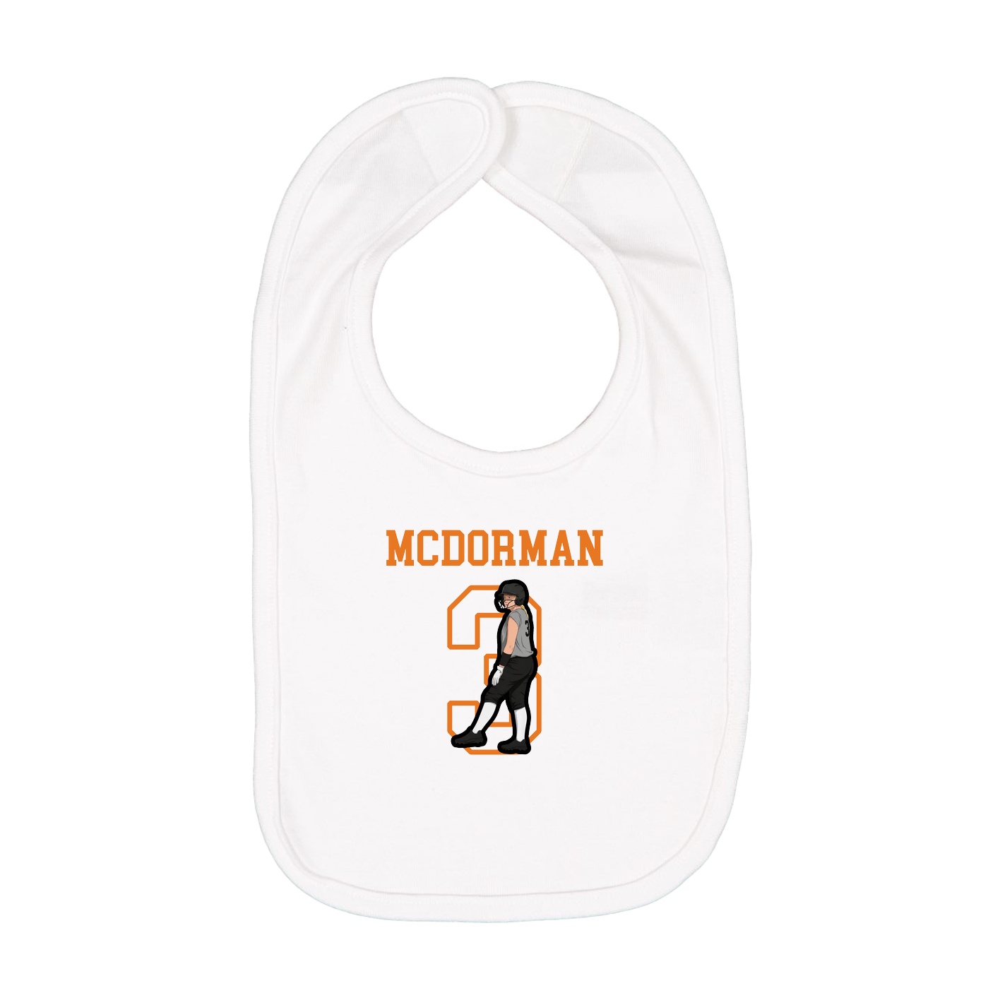Infant Bib — Shirsey in White