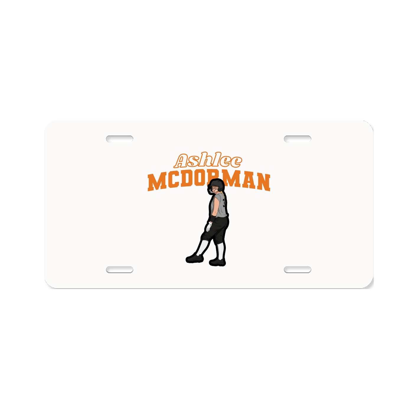 License Plate — Name Arch in Classic