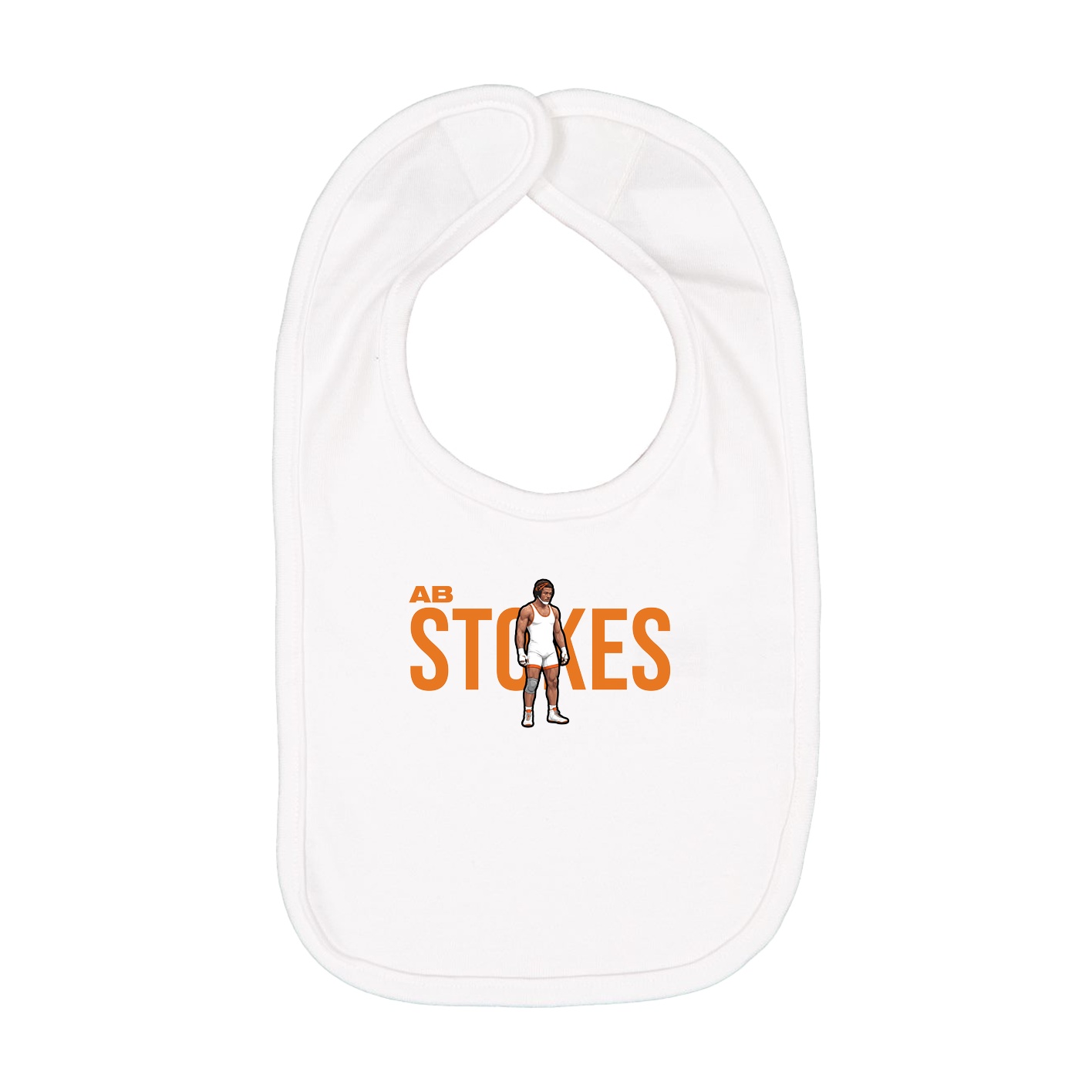 Infant Bib — Player Name in White