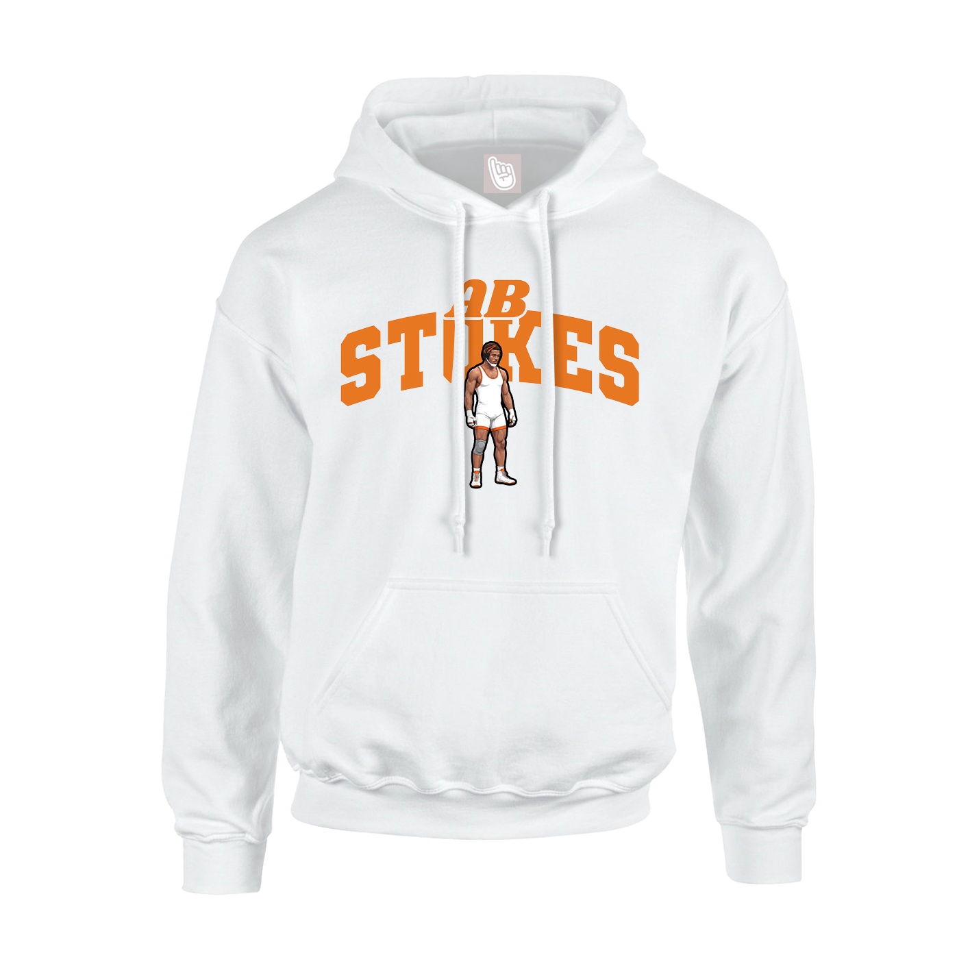 Youth Hoodie — Signature Arch in White