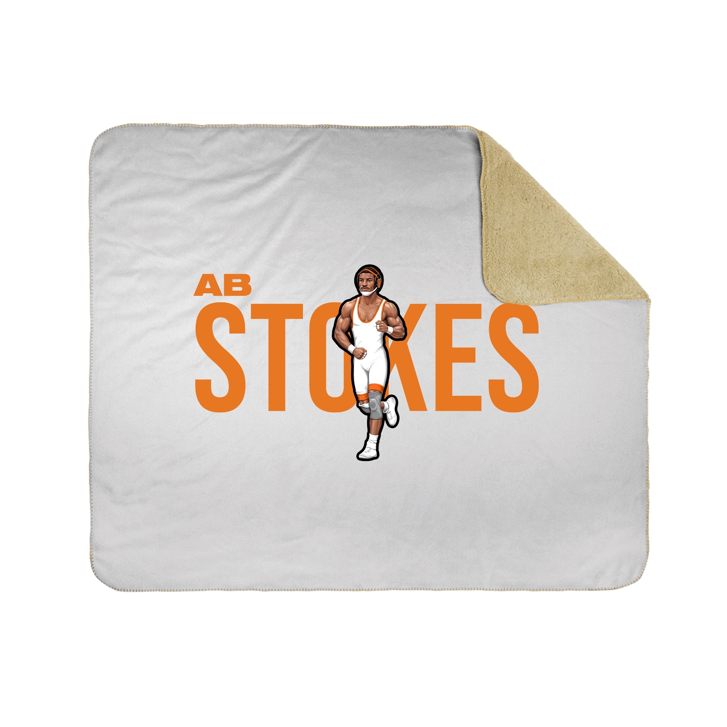 Throw Blanket — Player Name in White