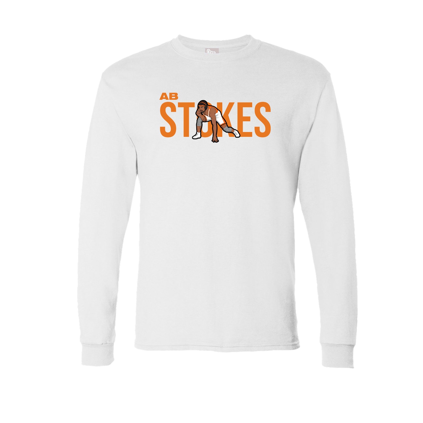 Long Sleeve Tee — Player Name in White