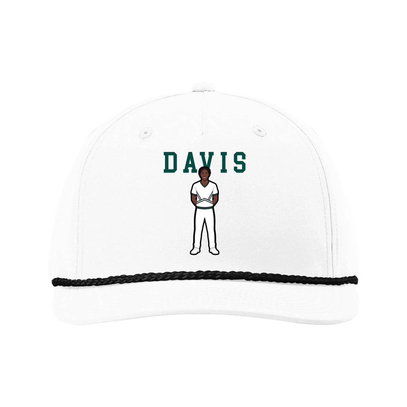 Five-Panel Classic Rope Cap — Shirsey in White