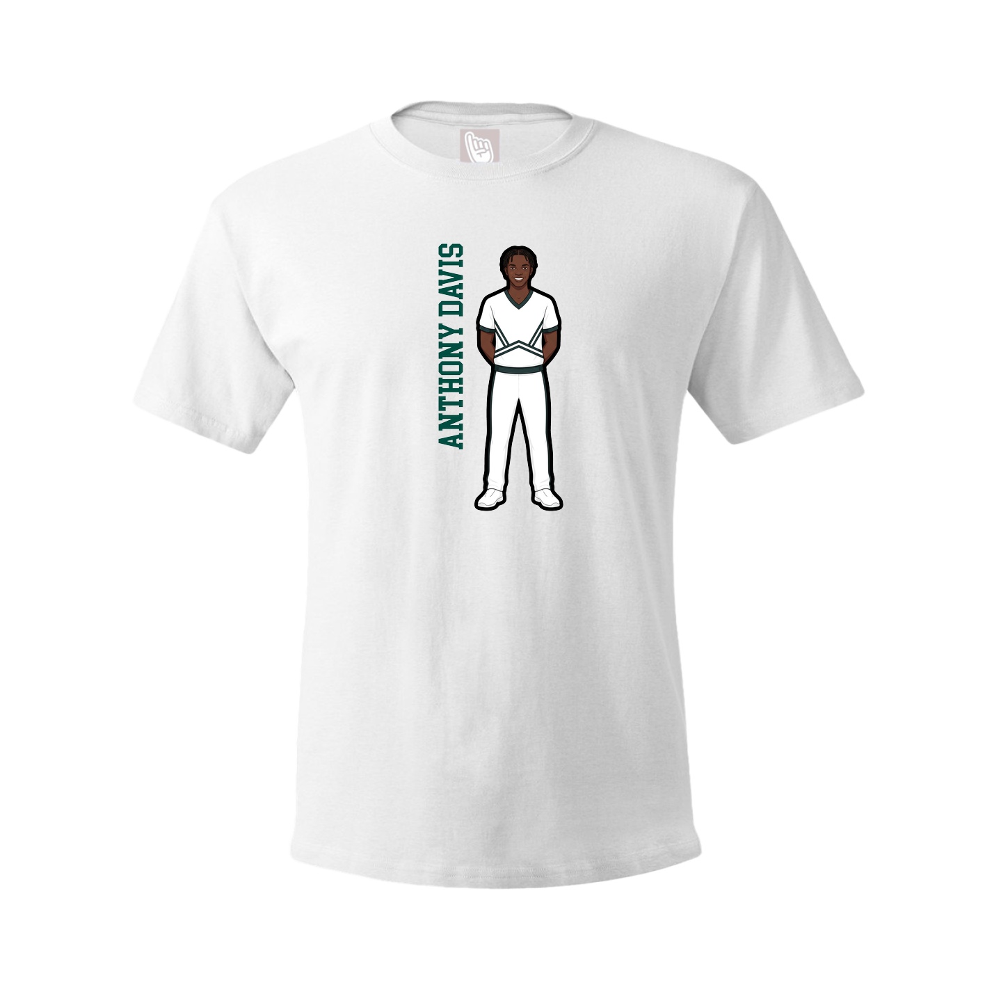 Youth Tee — Name Vertical in White