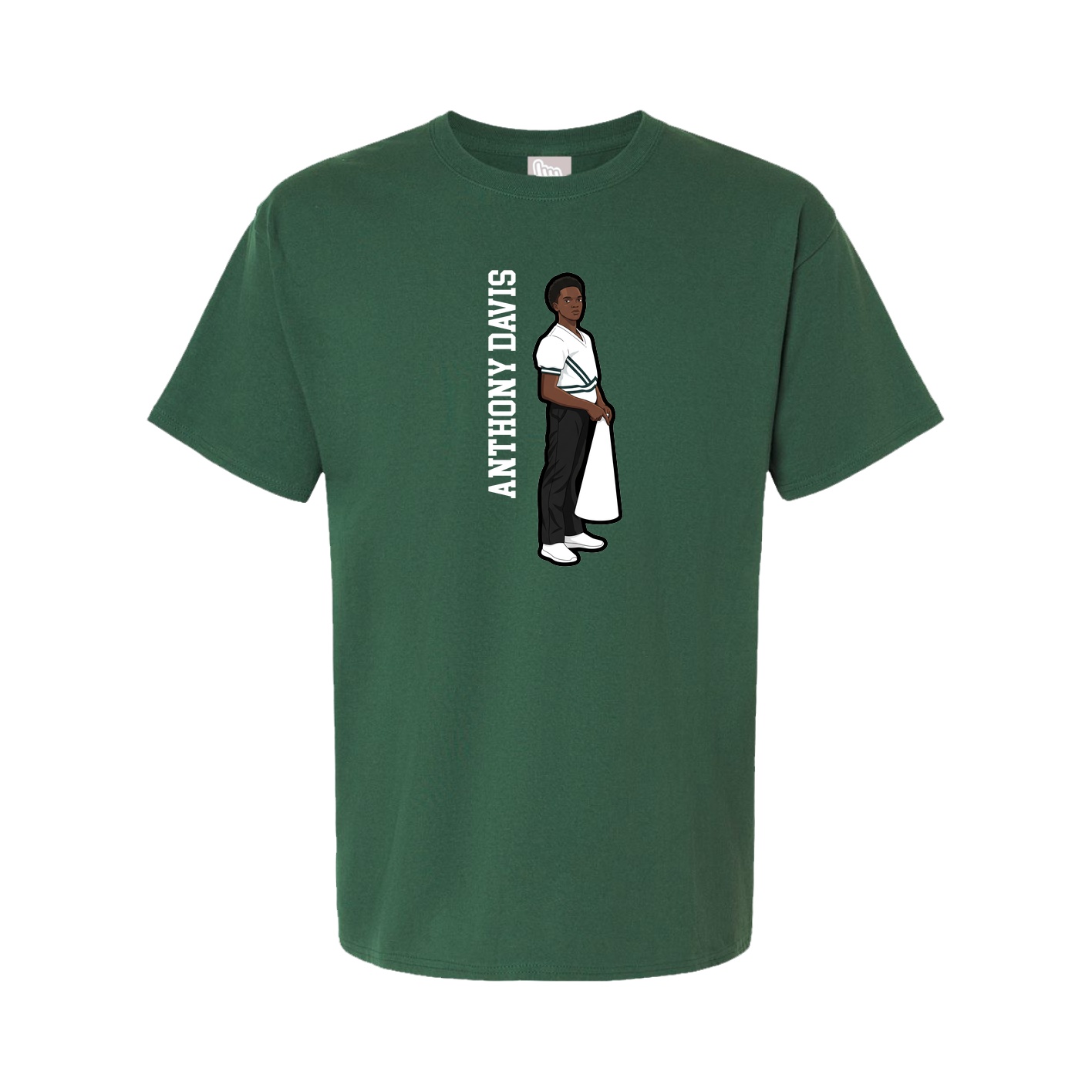 Youth Tee — Name Vertical in Green