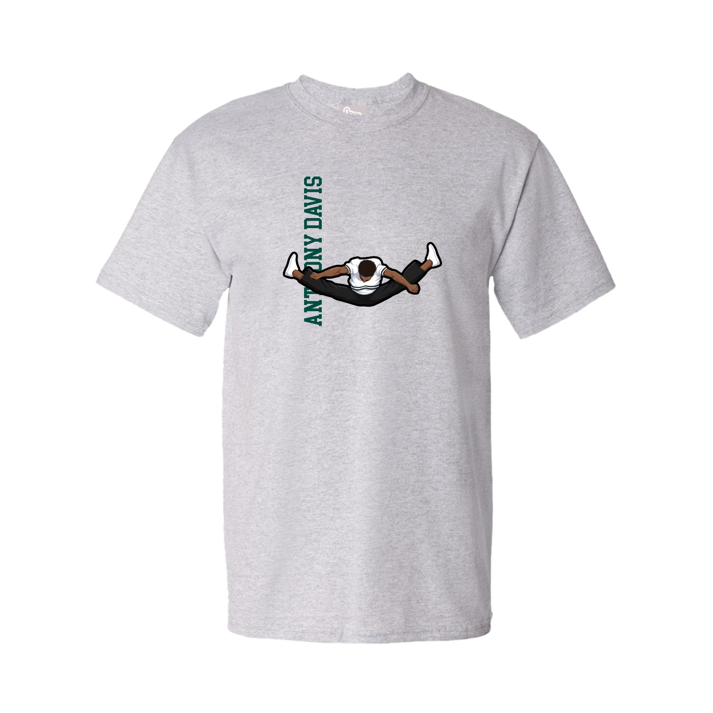 Tee — Name Vertical in Grey
