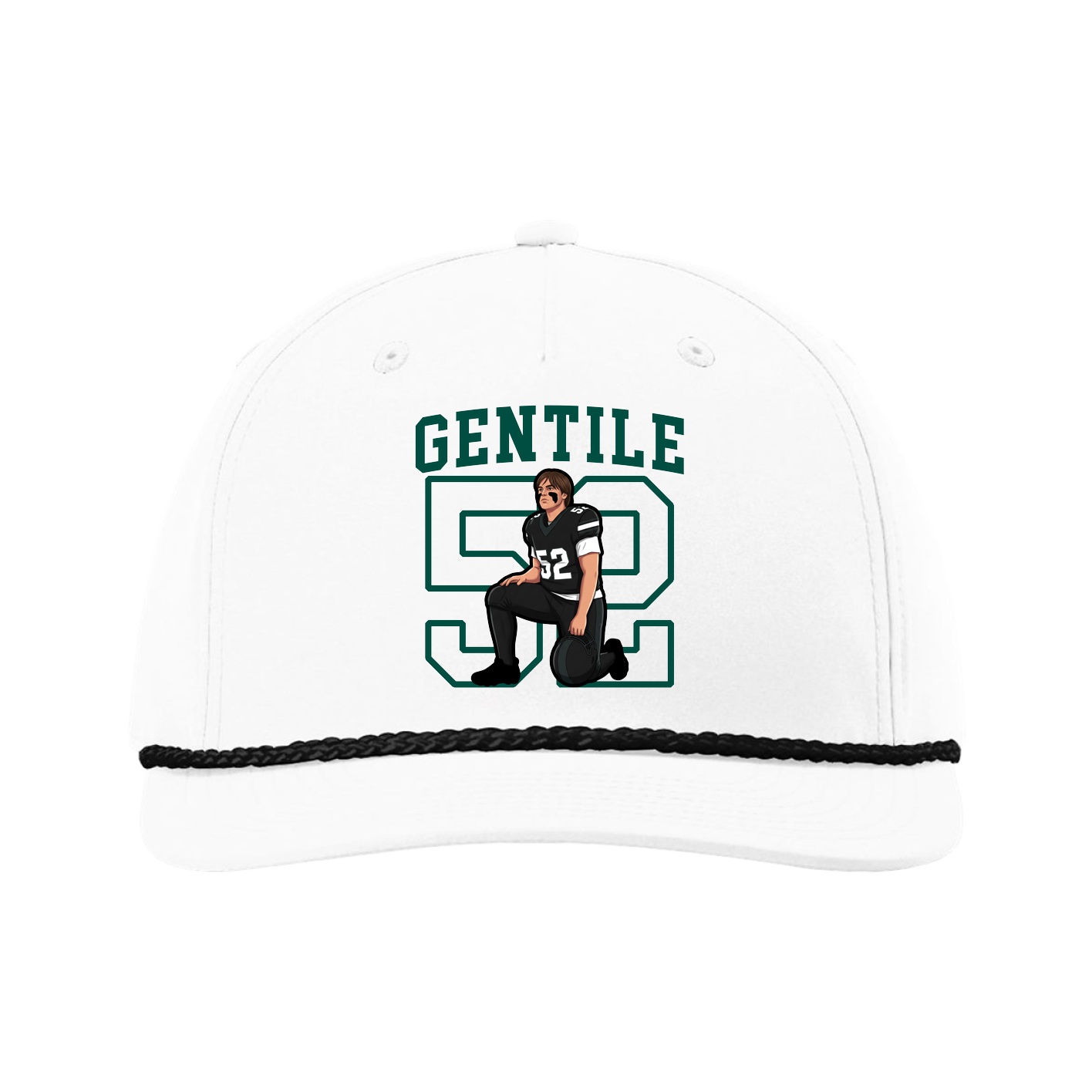 Five-Panel Classic Rope Cap — Shirsey in White