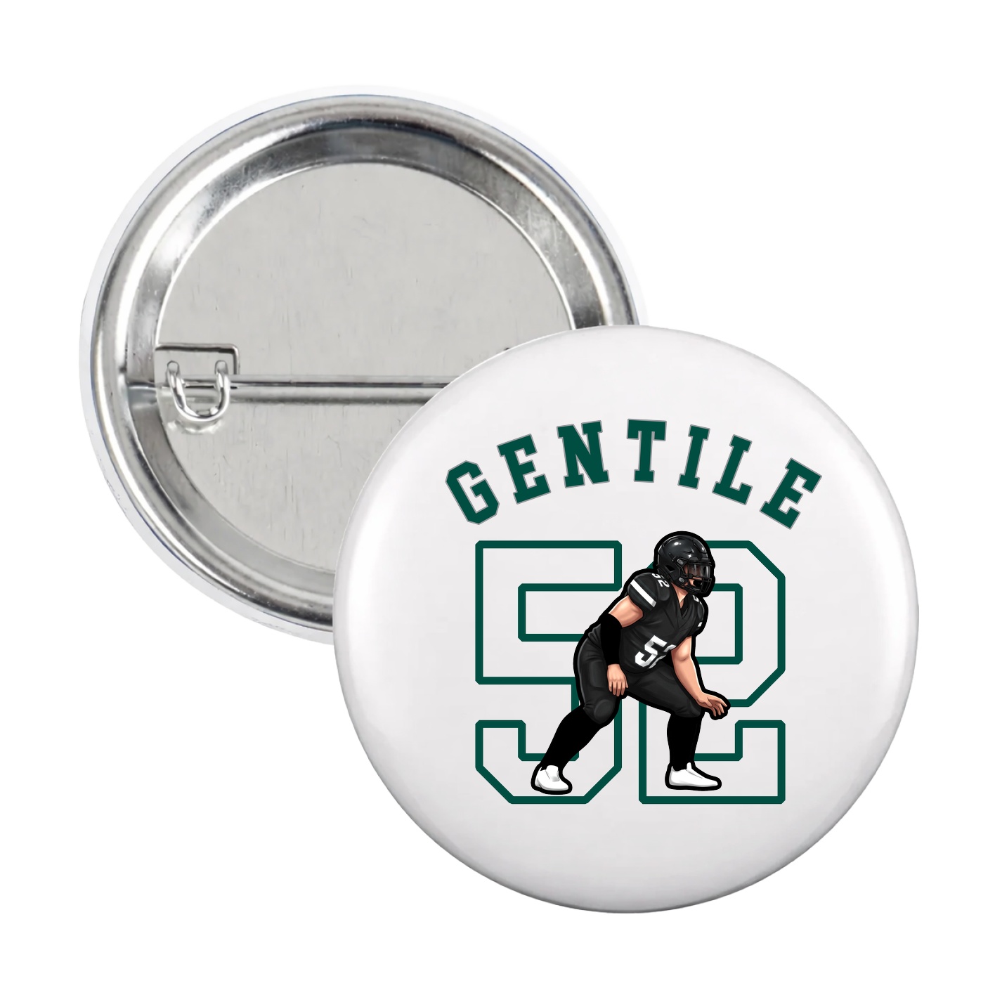 Game Day Button — Shirsey Arch in White